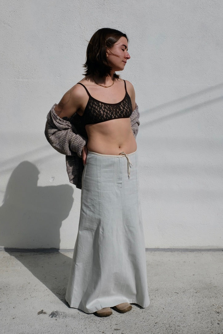 Baserange Arthur Skirt / Ecru Denim