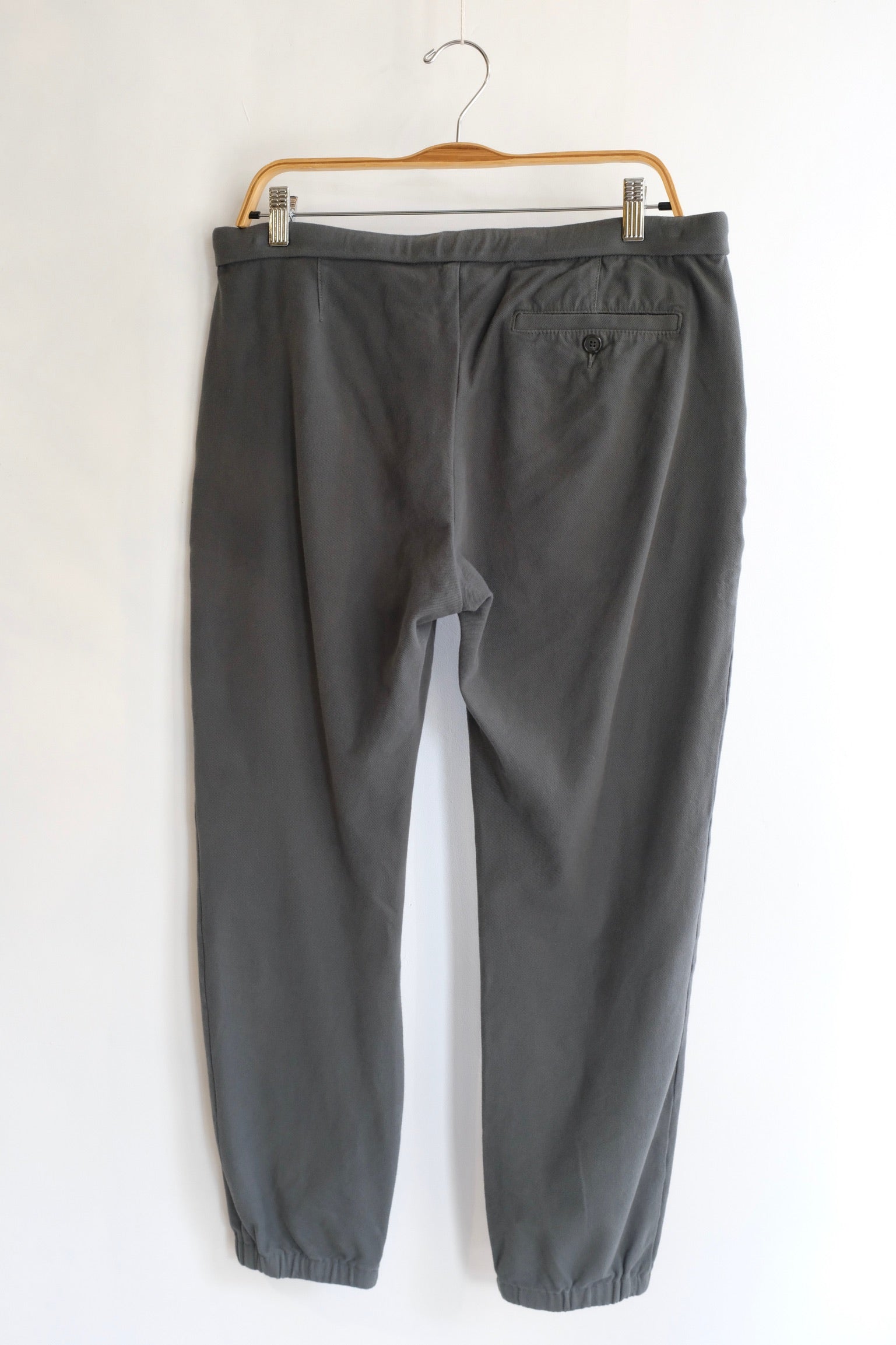 Pre-Loved / James Perse Cotton Jersey Twill Ease Pant / Olive