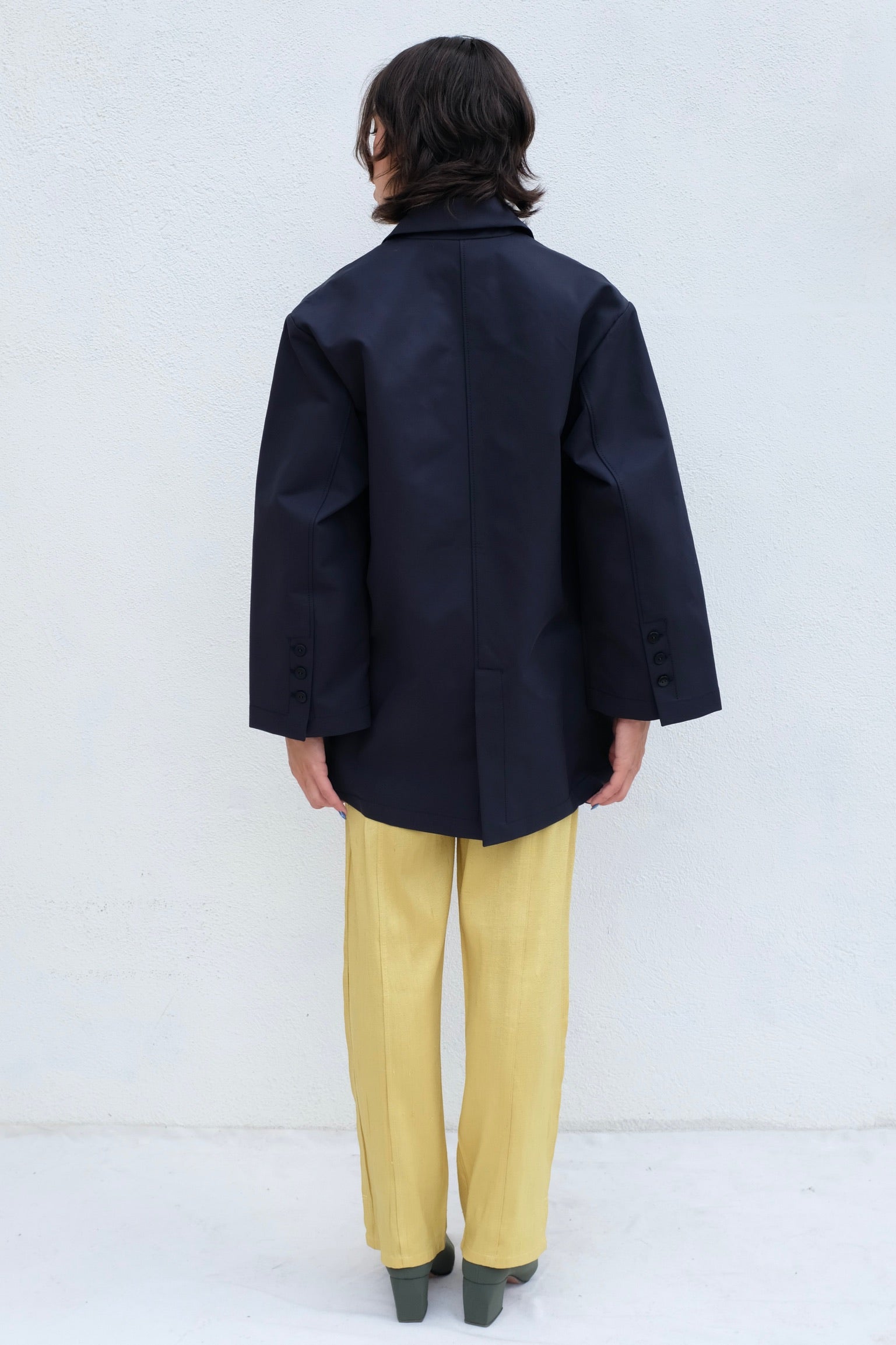 CORDERA Oversize Rain Blazer / Dark Navy