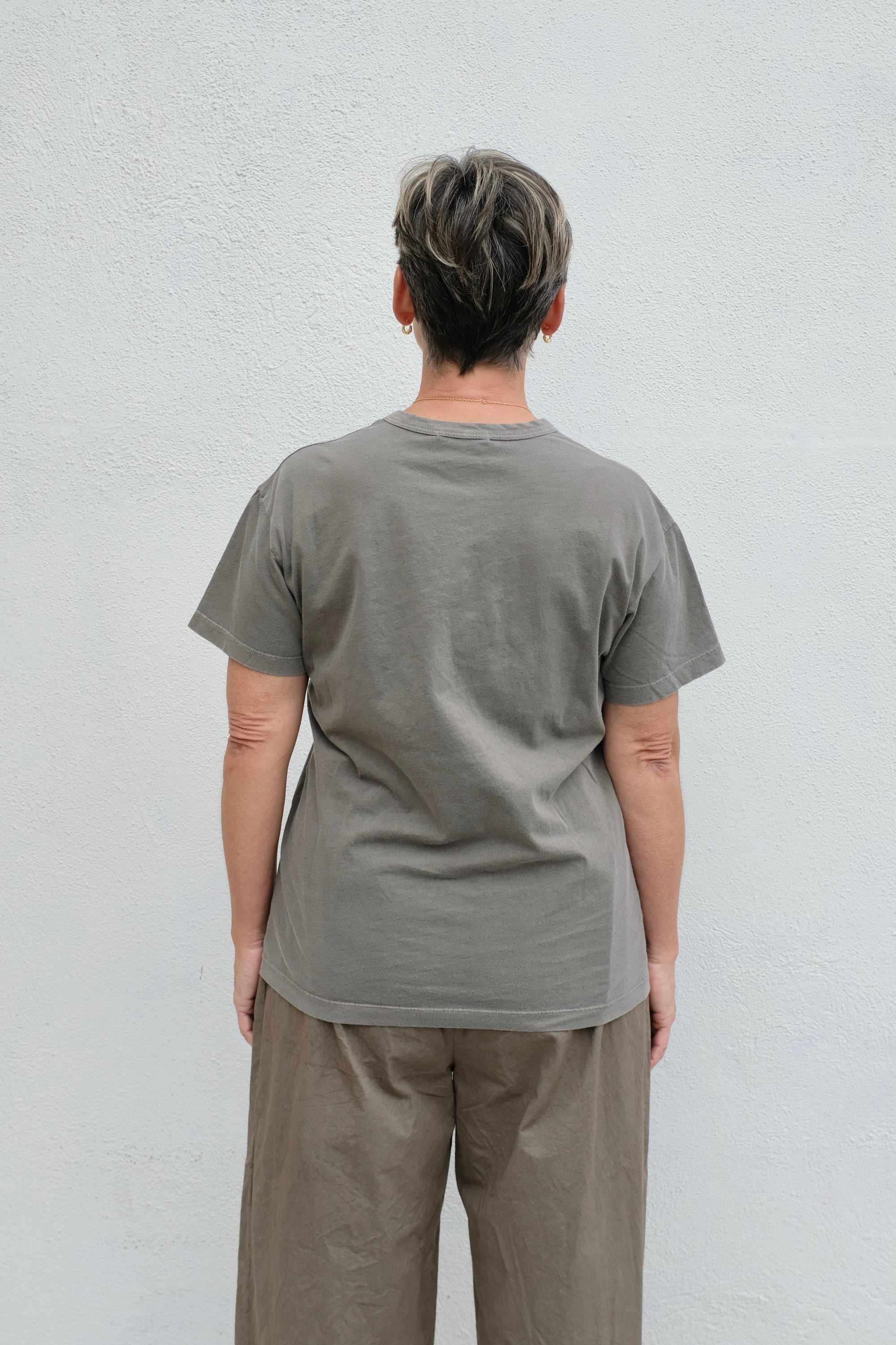 Black Crane Regular Short Sleeve Tee / Mud