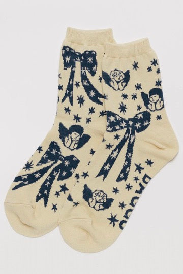 Baggu Crew Sock / Cherub Bows