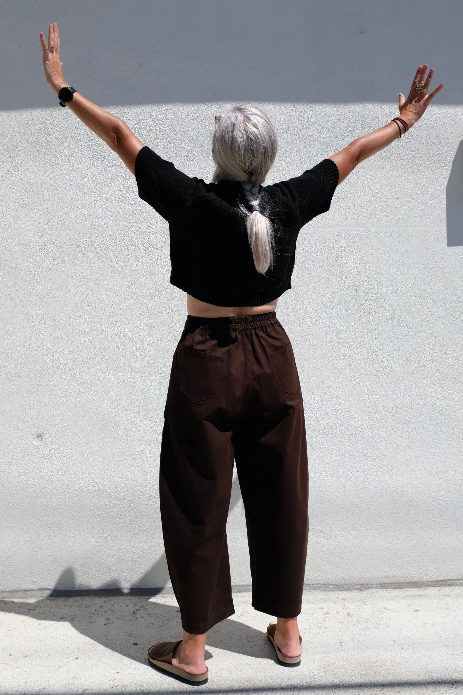 CORDERA Cotton Buttoned Top / Black