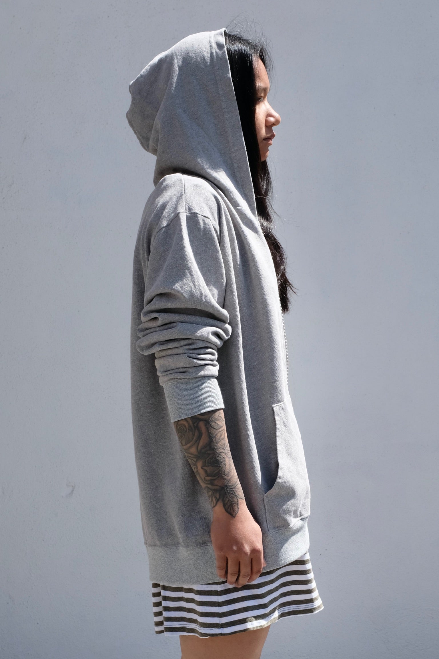 Aptos Ranch Hooded Zip Heather / Athletic Gray