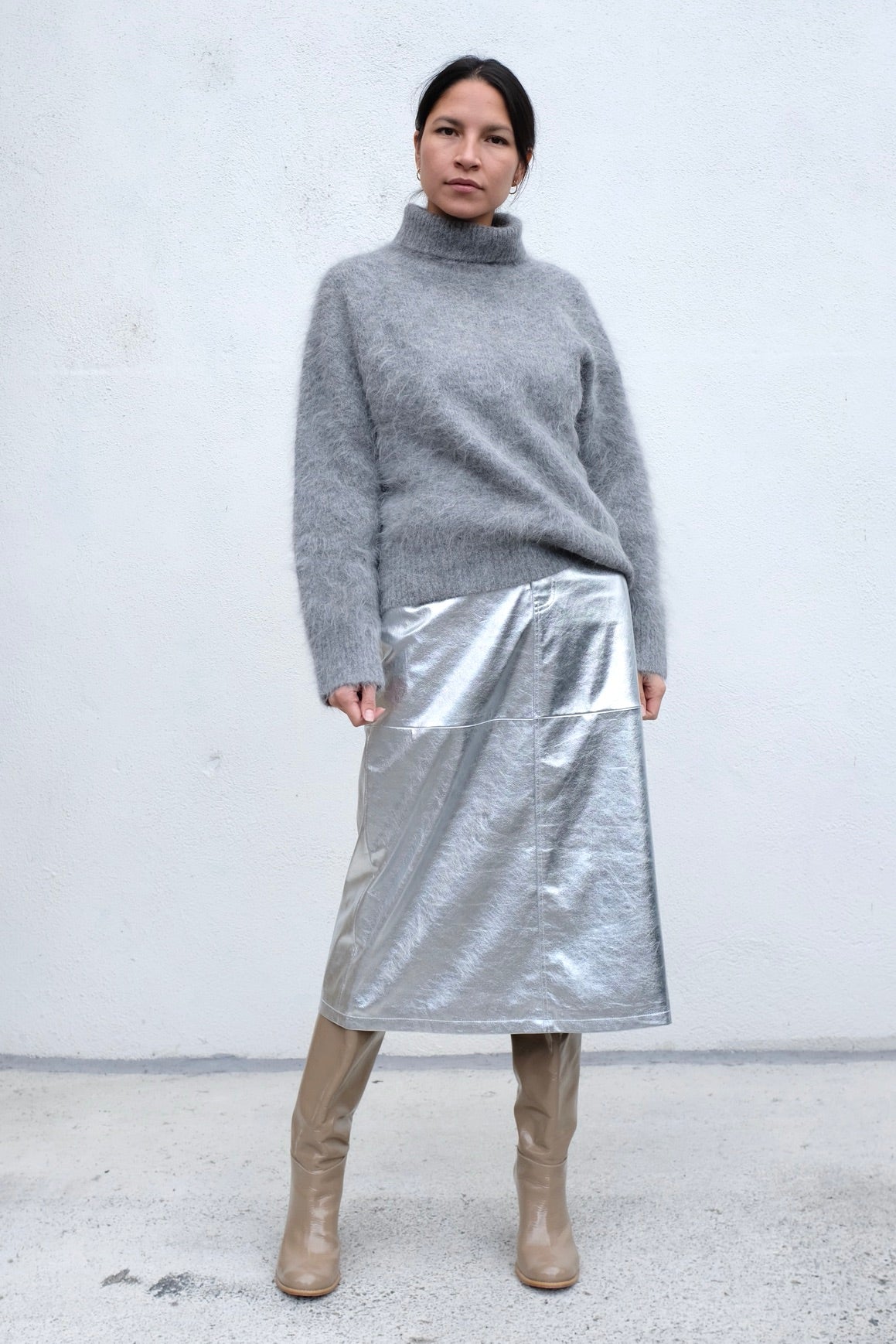 No. 6 Aimee Skirt / Silver