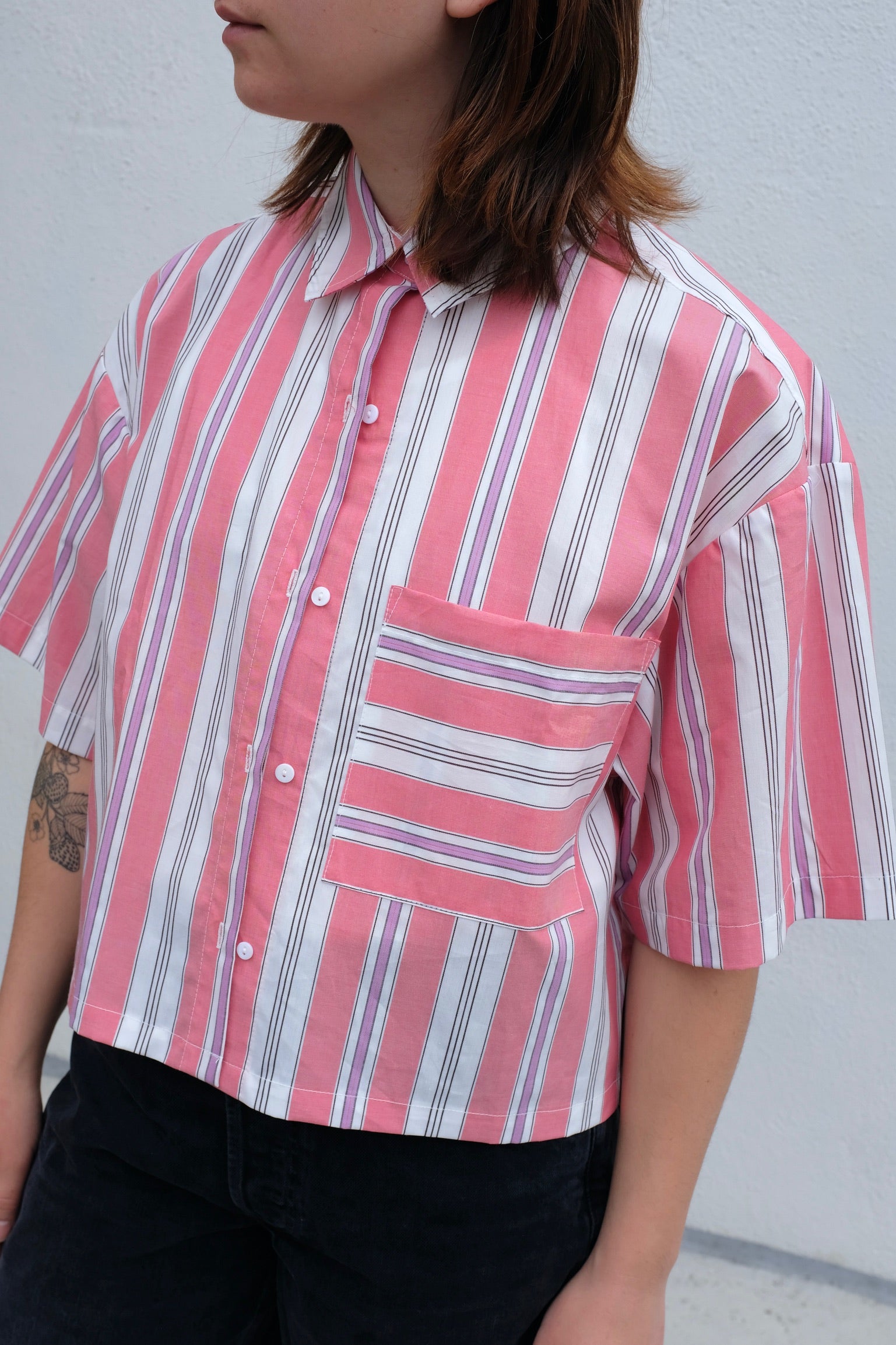 A Bronze Age Leon Shirt / Watermelon Stripe