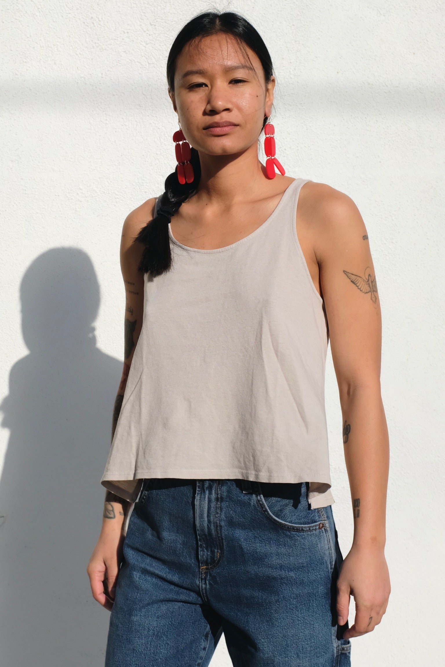 Jungmaven Trinity Cropped Tank / Canvas