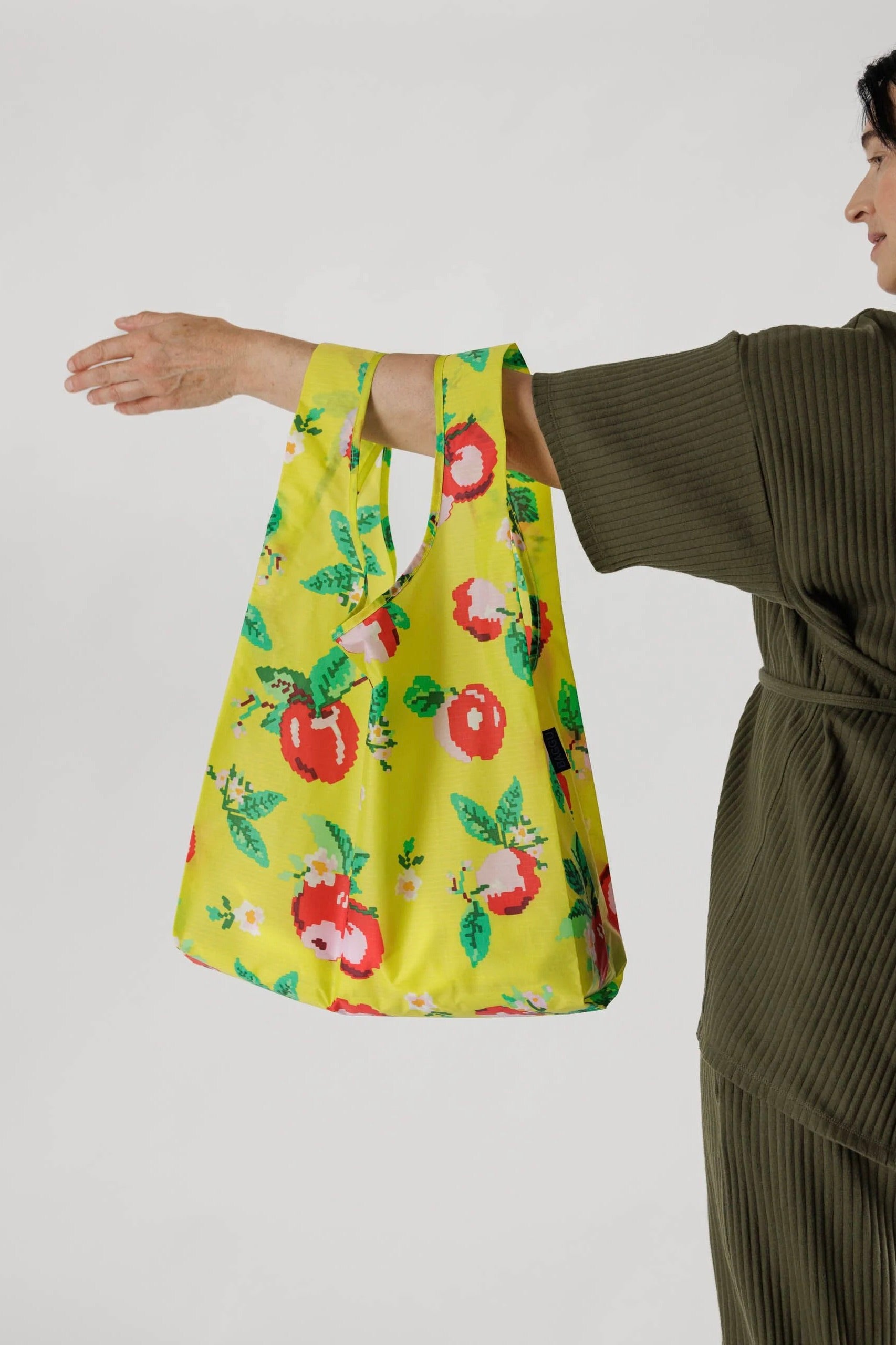 Baggu Standard Shopper / Needlepoint Apple
