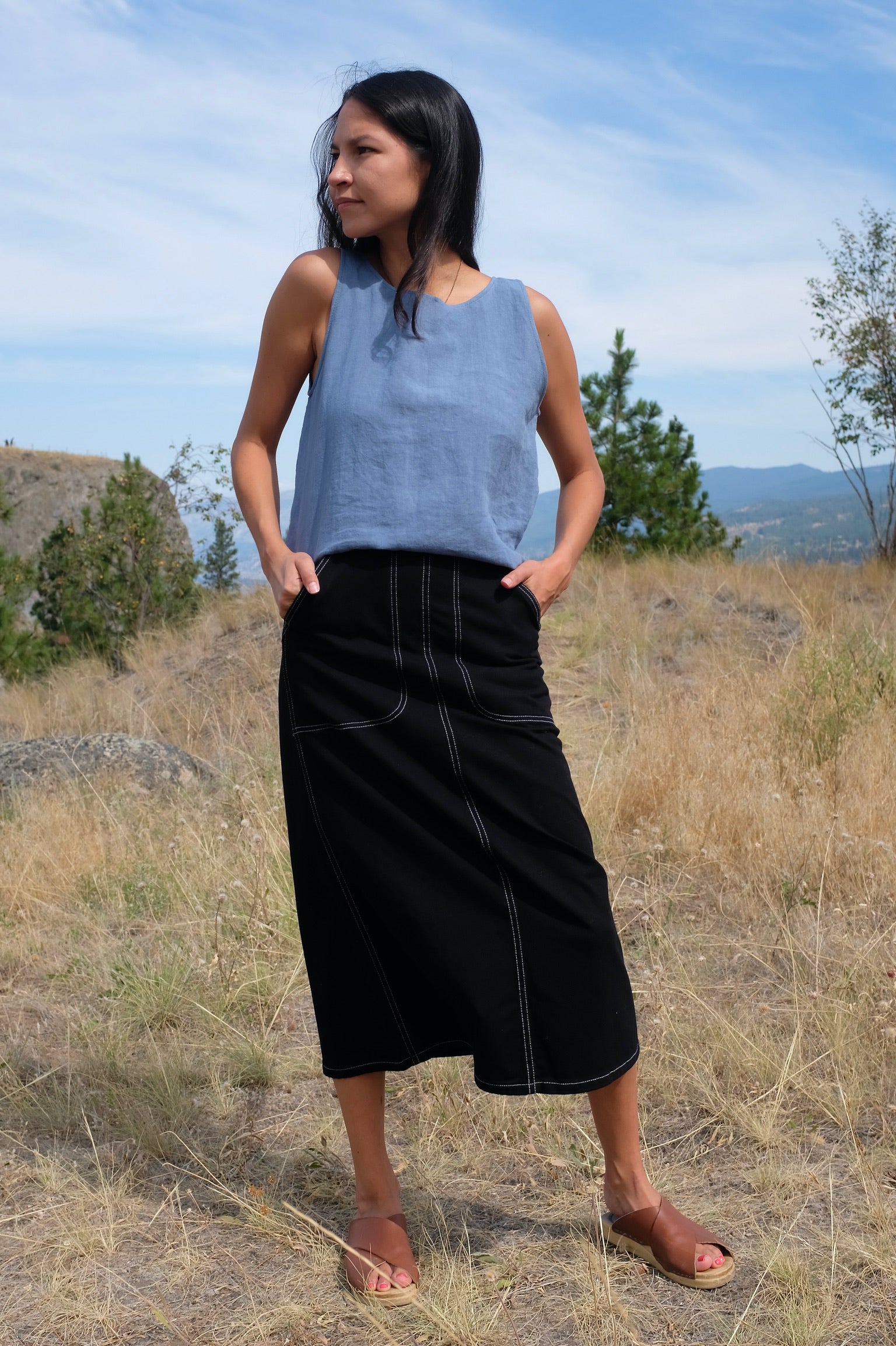 We Are Stories Dogwood Tank / Denim