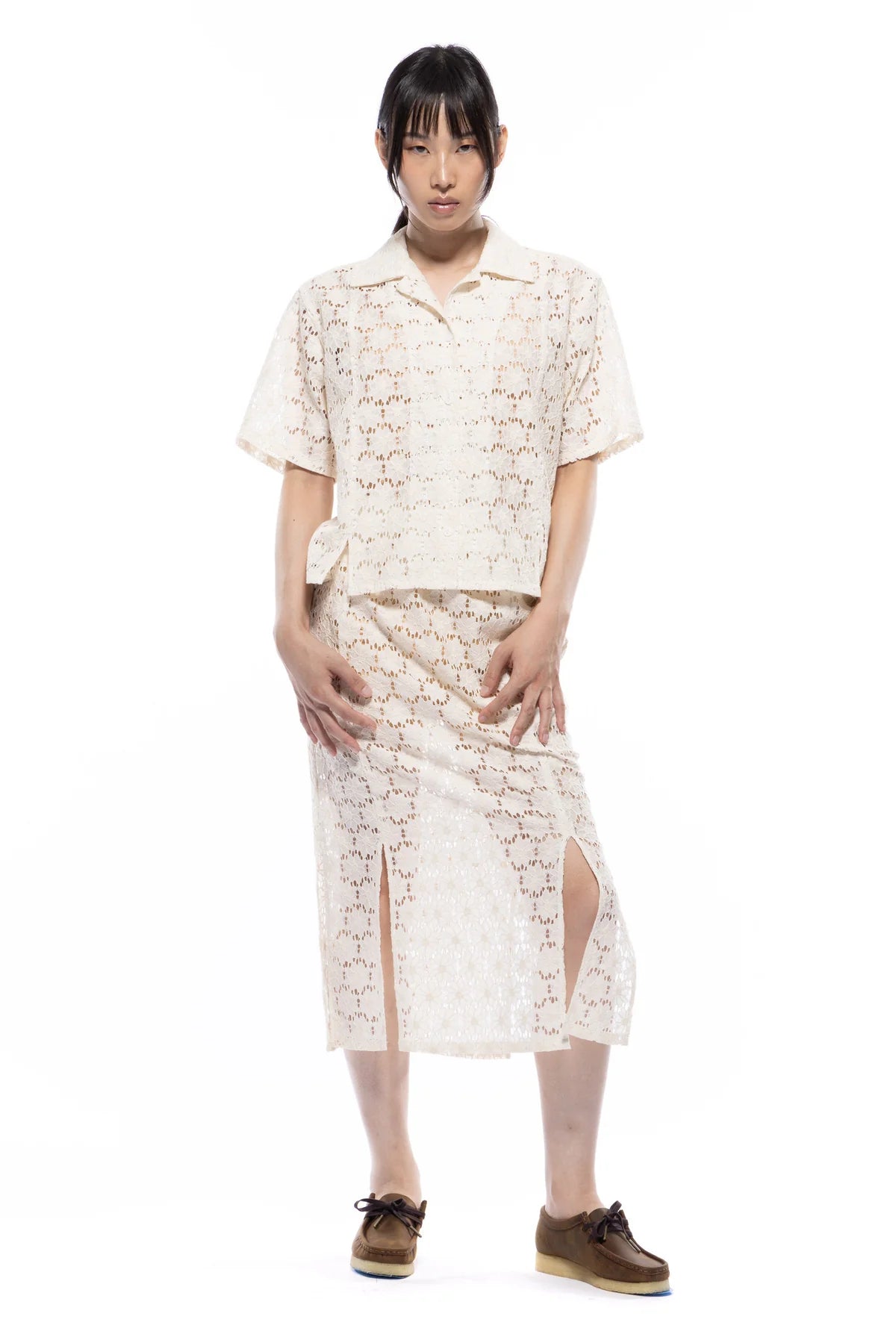 Toit Volant Adelaine Skirt / Ivory Lace