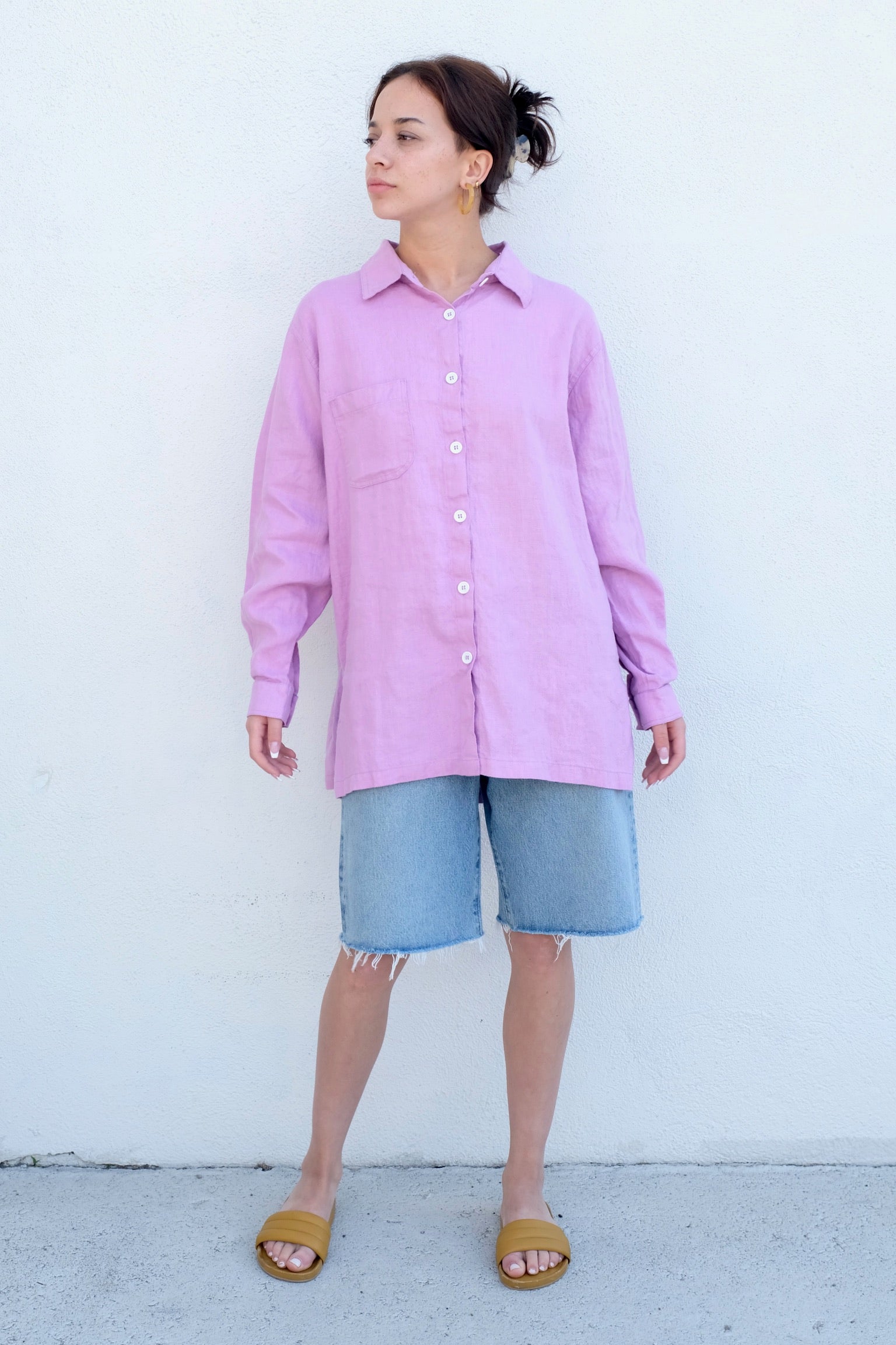 Shelter Lloyd Button Up Shirt / Magnolia