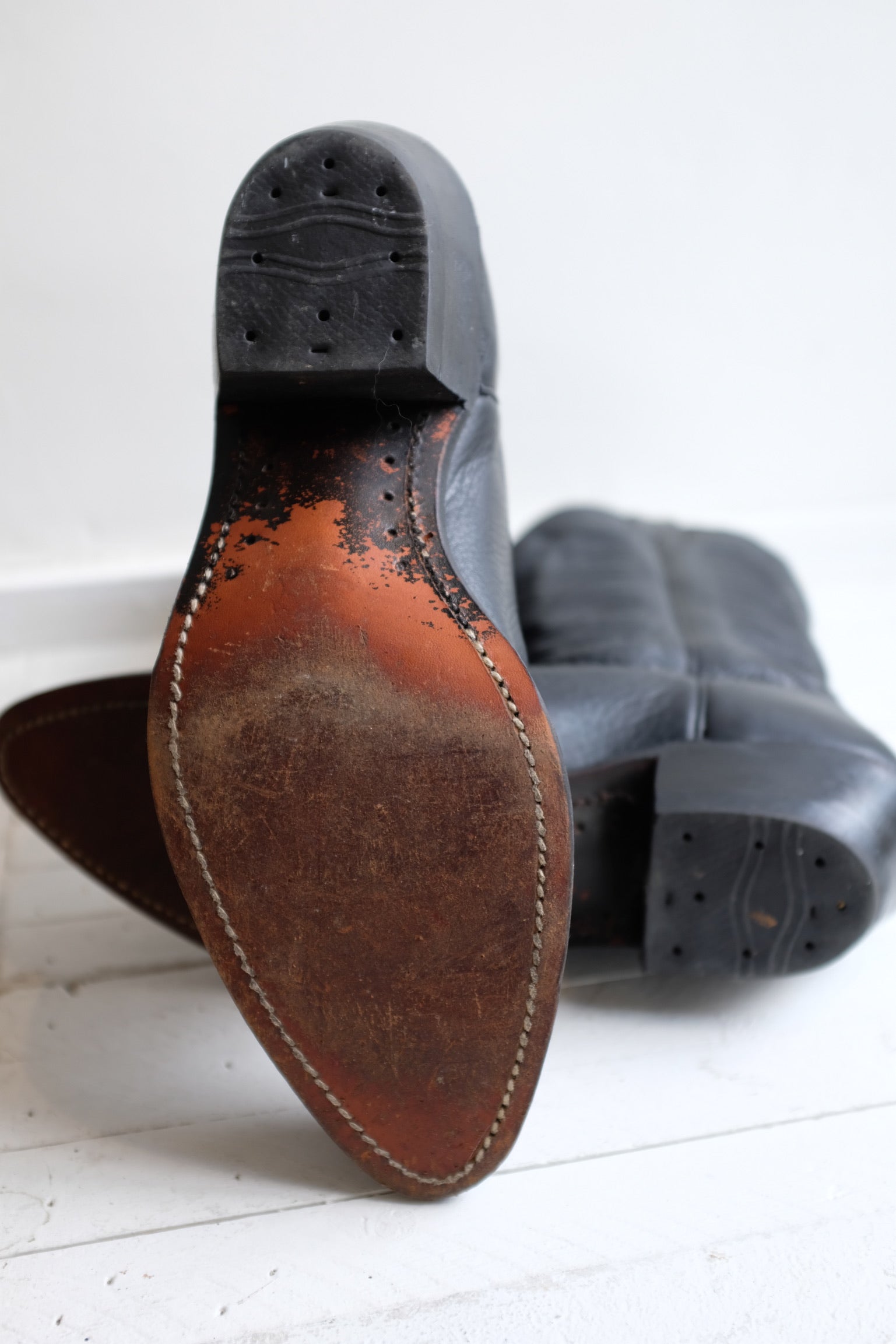 Pre-Loved / Boulet 9502 Western Boots / Black / Men's Size 9
