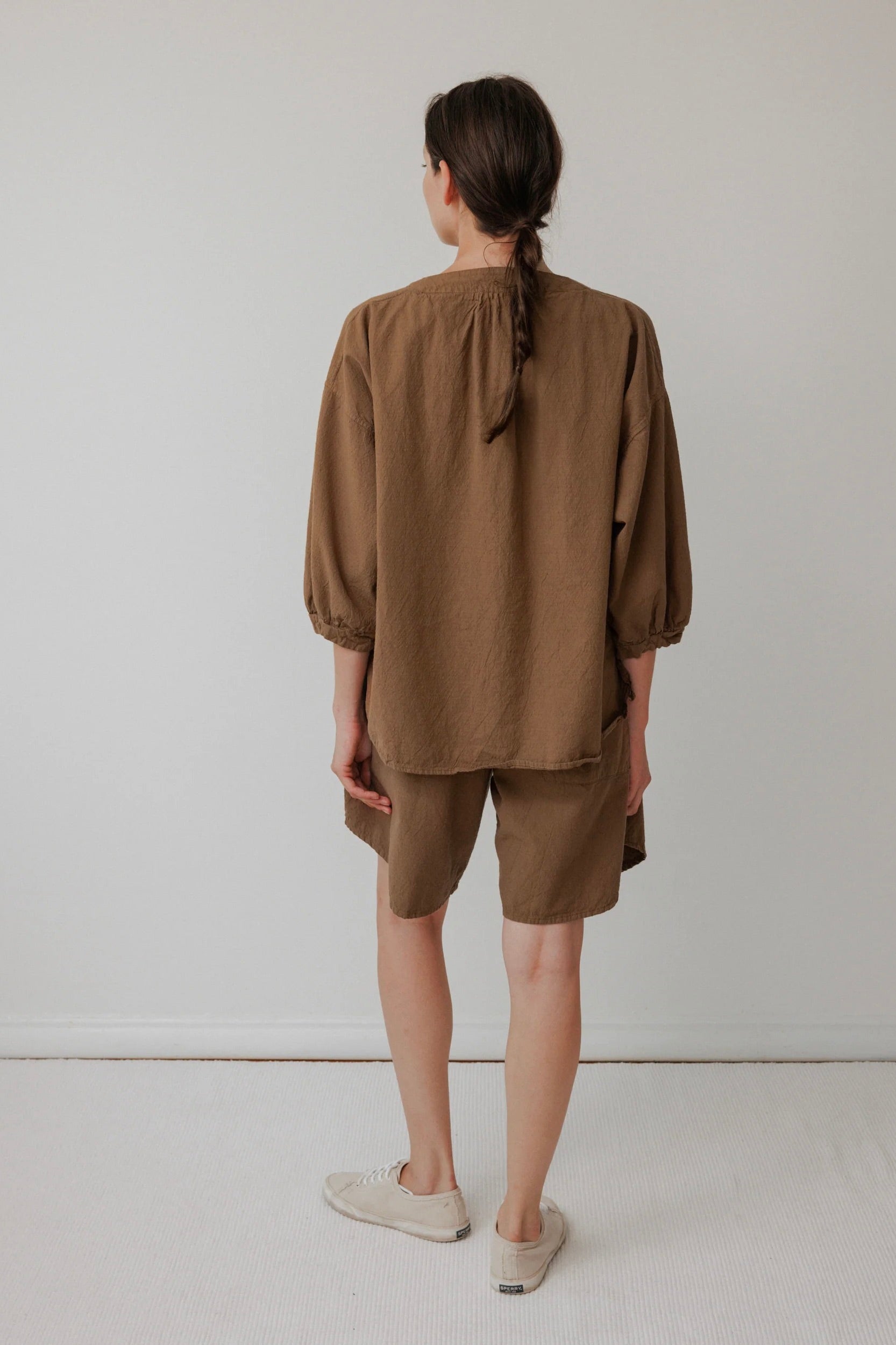 Wol Hide Woven Popover / Sepia