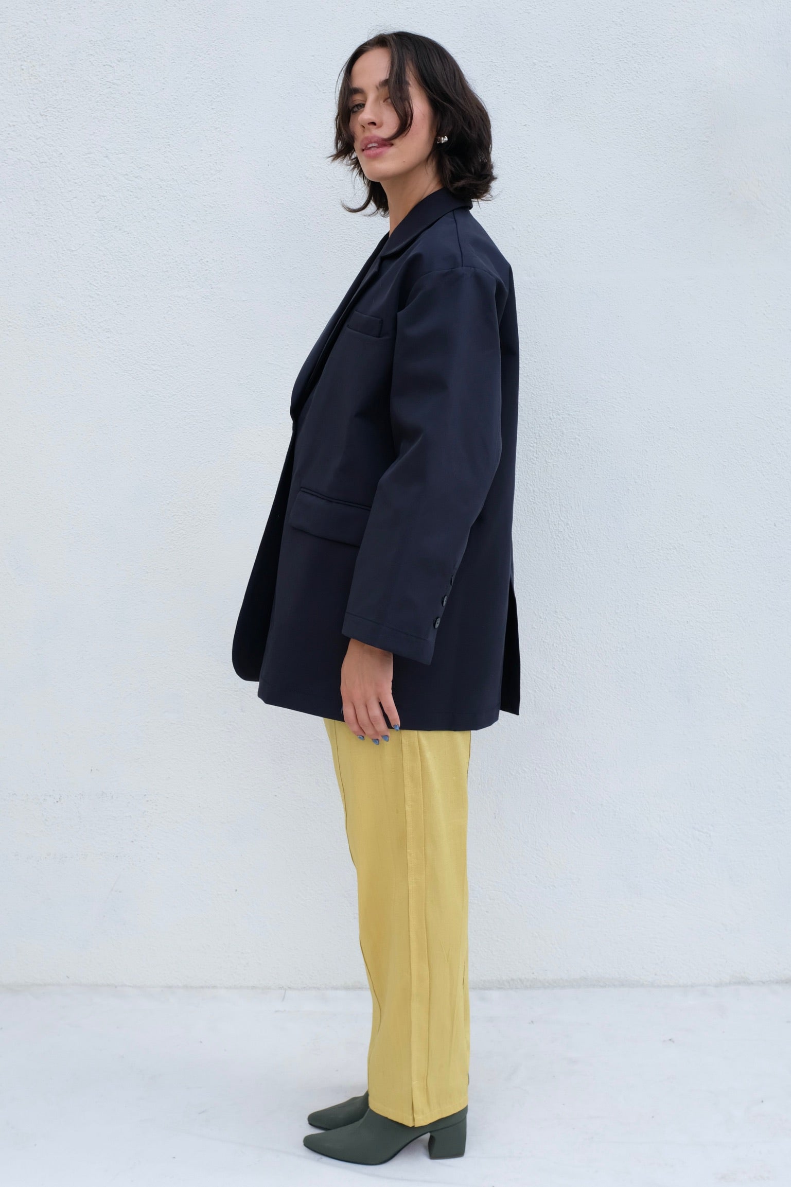 CORDERA Oversize Rain Blazer / Dark Navy