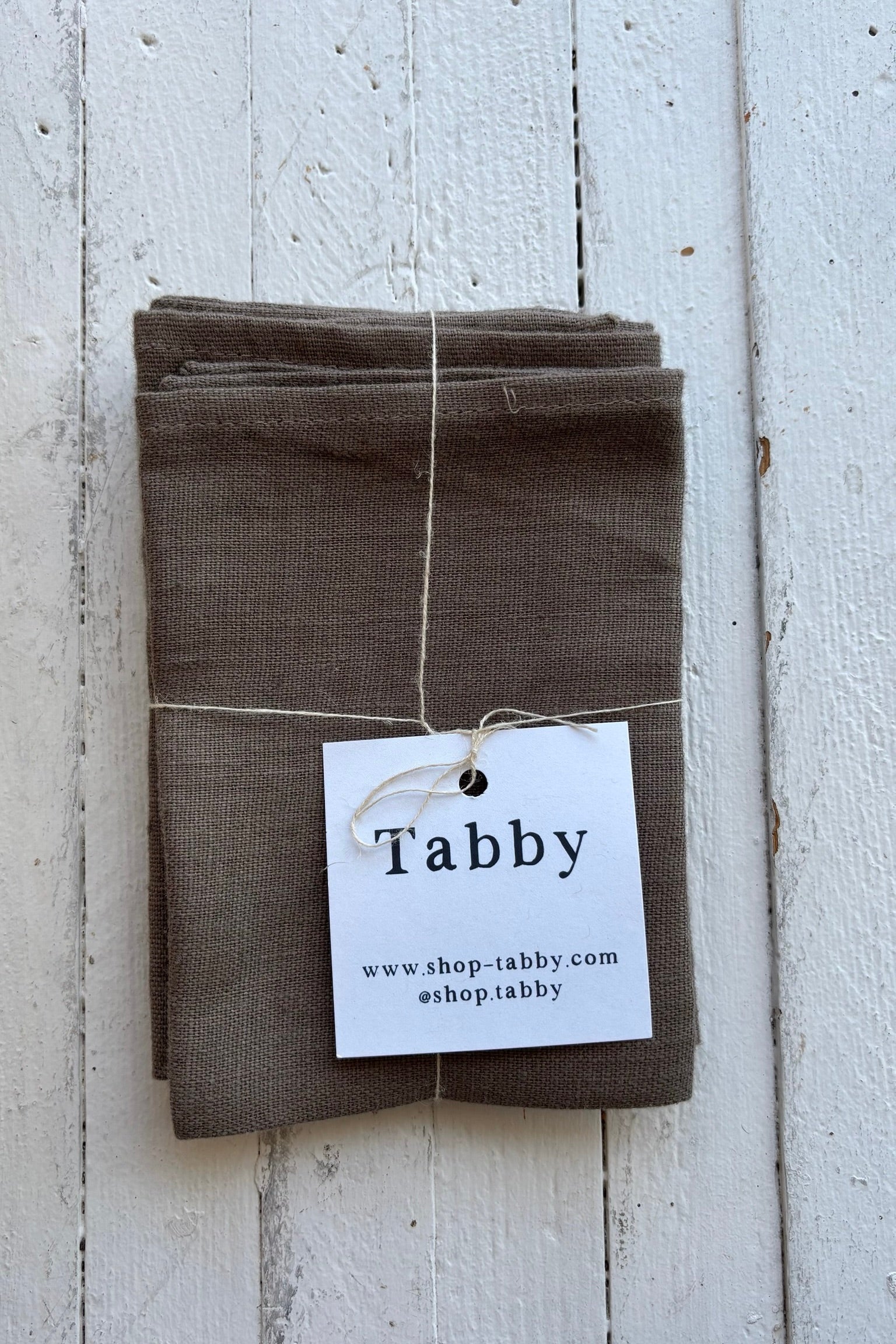 Tabby Napkins / Mud