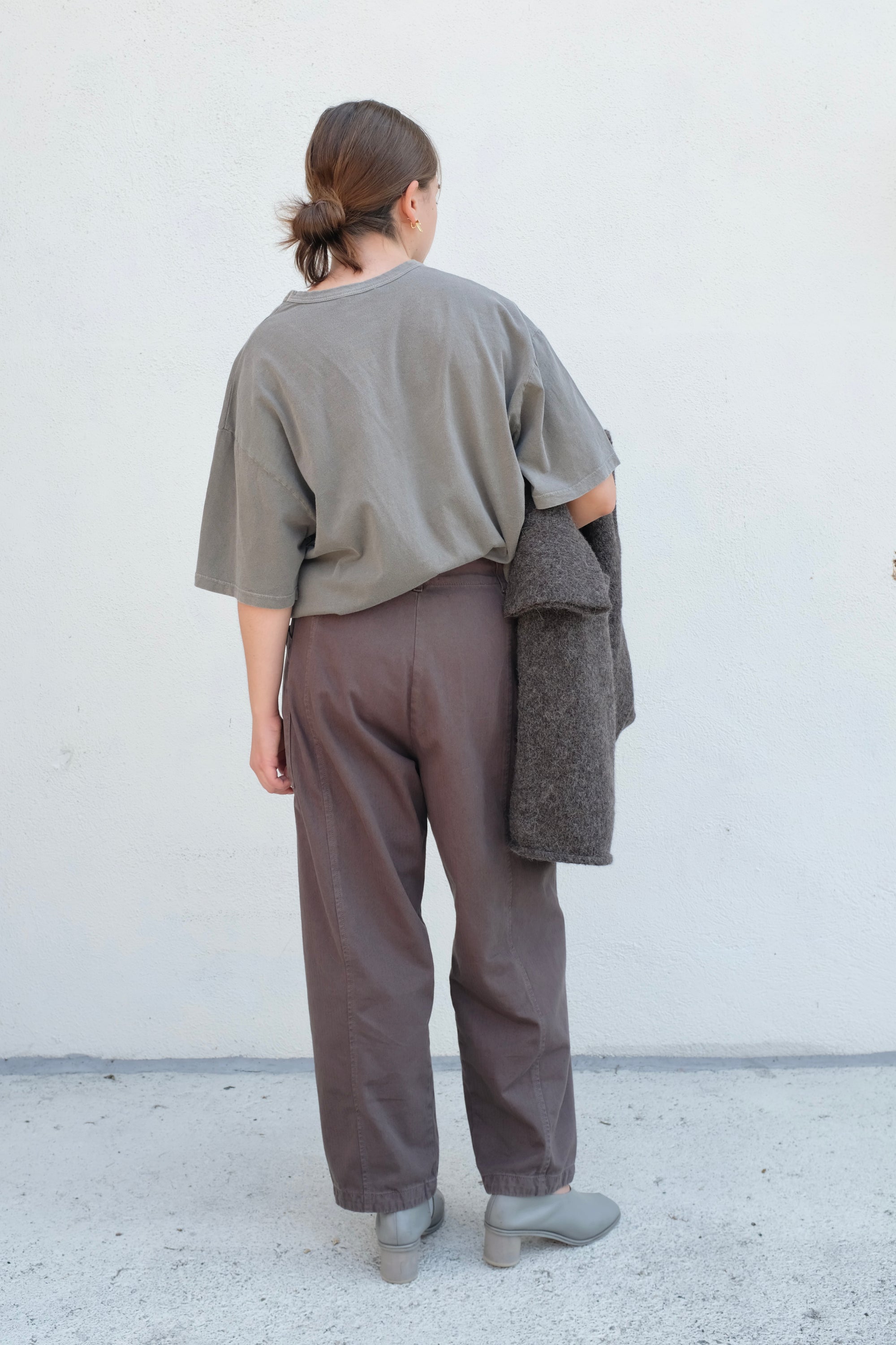 Loose Short Sleeve Tee / Mud