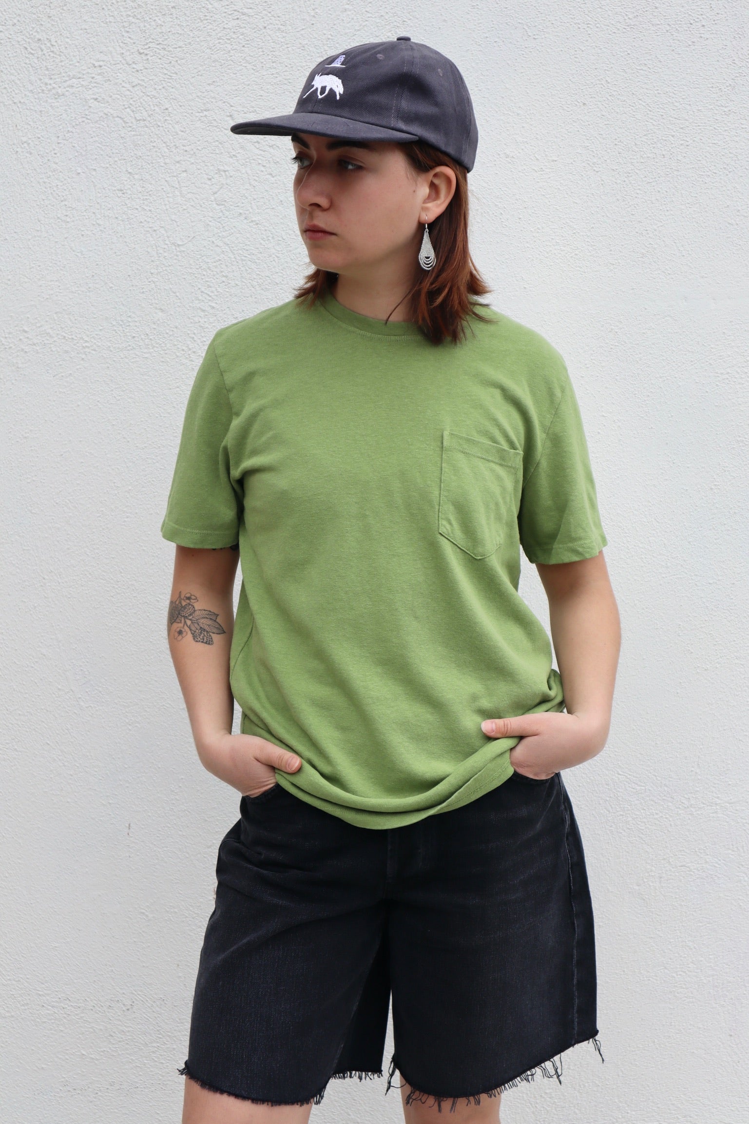 Baja Pocket Tee / Dark Matcha