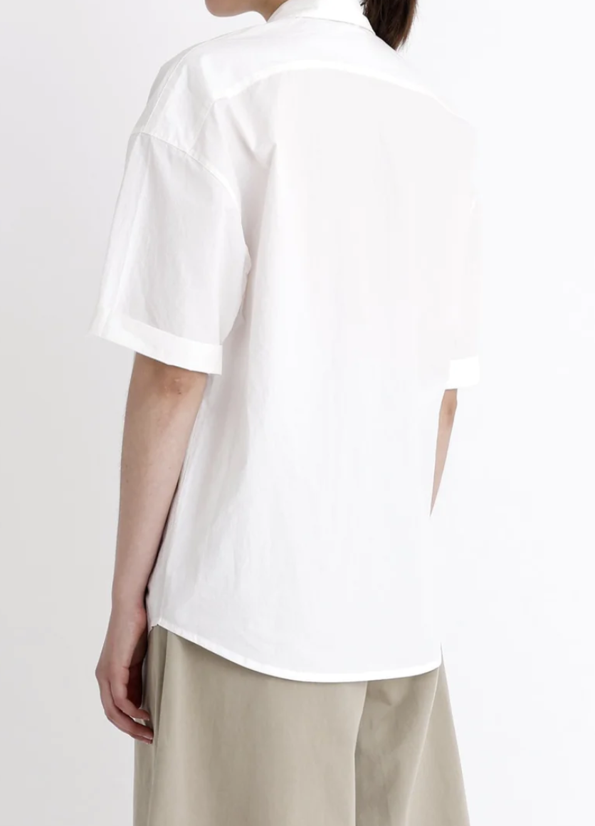 Szeki Oversized Short Sleeve Shirt / Off White