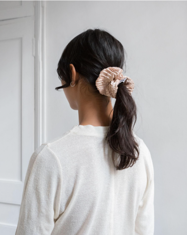 Azur Scrunchie Silk / Hibiscus
