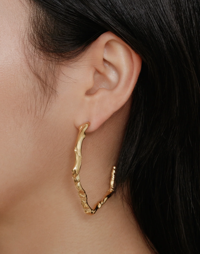 Gold 2025 wolf earrings