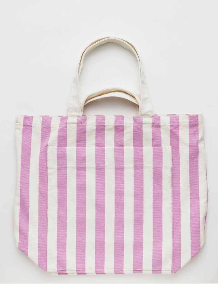 Giant Pocket Tote / Pink Awning Stripe – ad hoc penticton