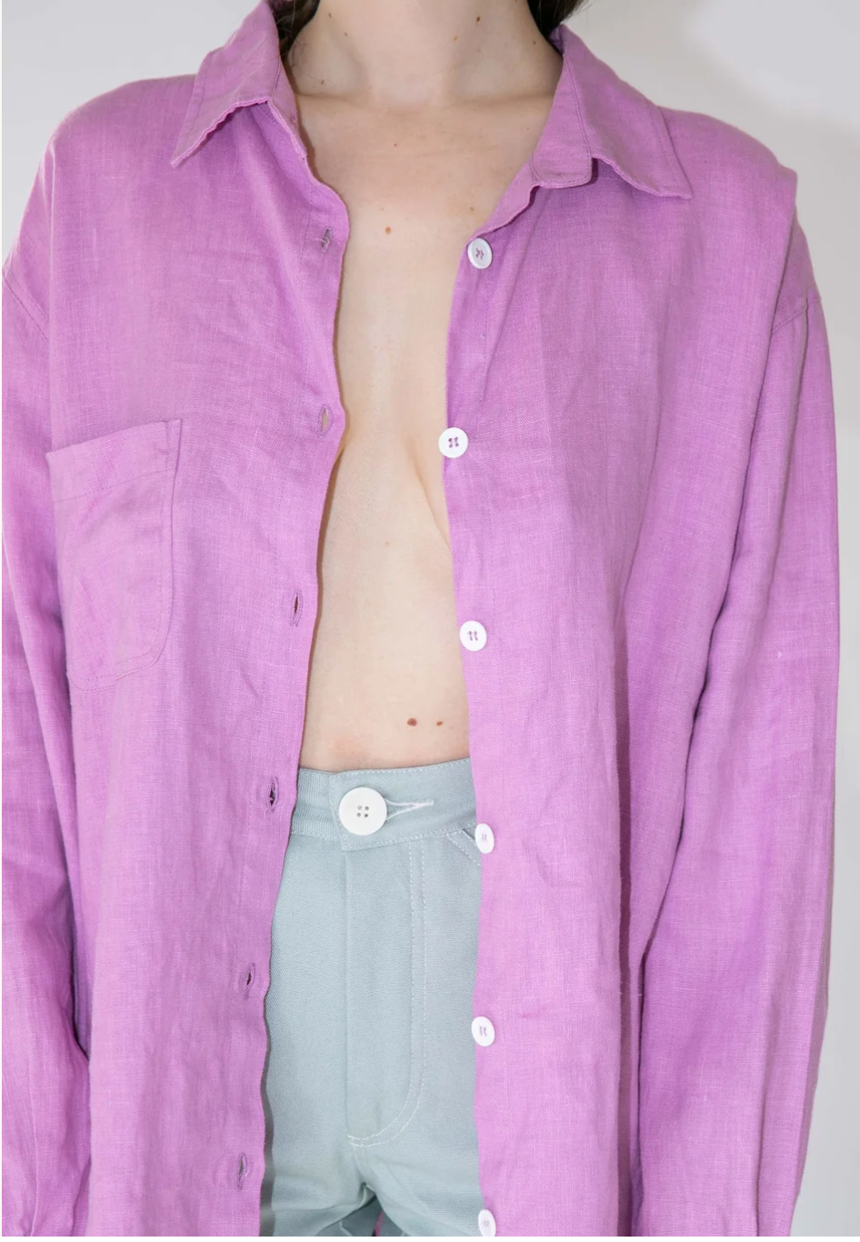 Shelter Lloyd Button Up Shirt / Magnolia