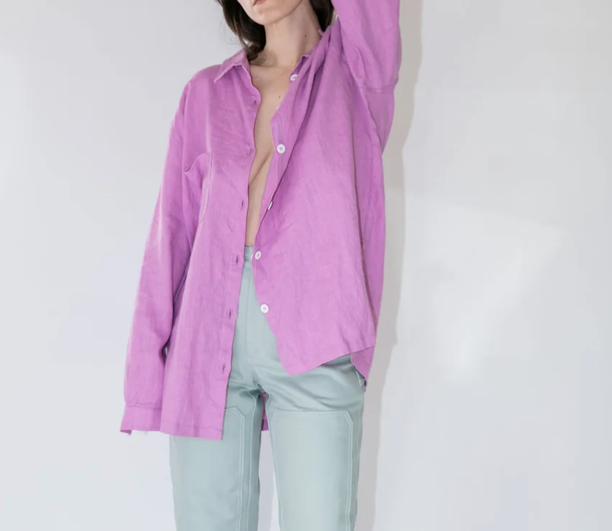 Shelter Lloyd Button Up Shirt / Magnolia