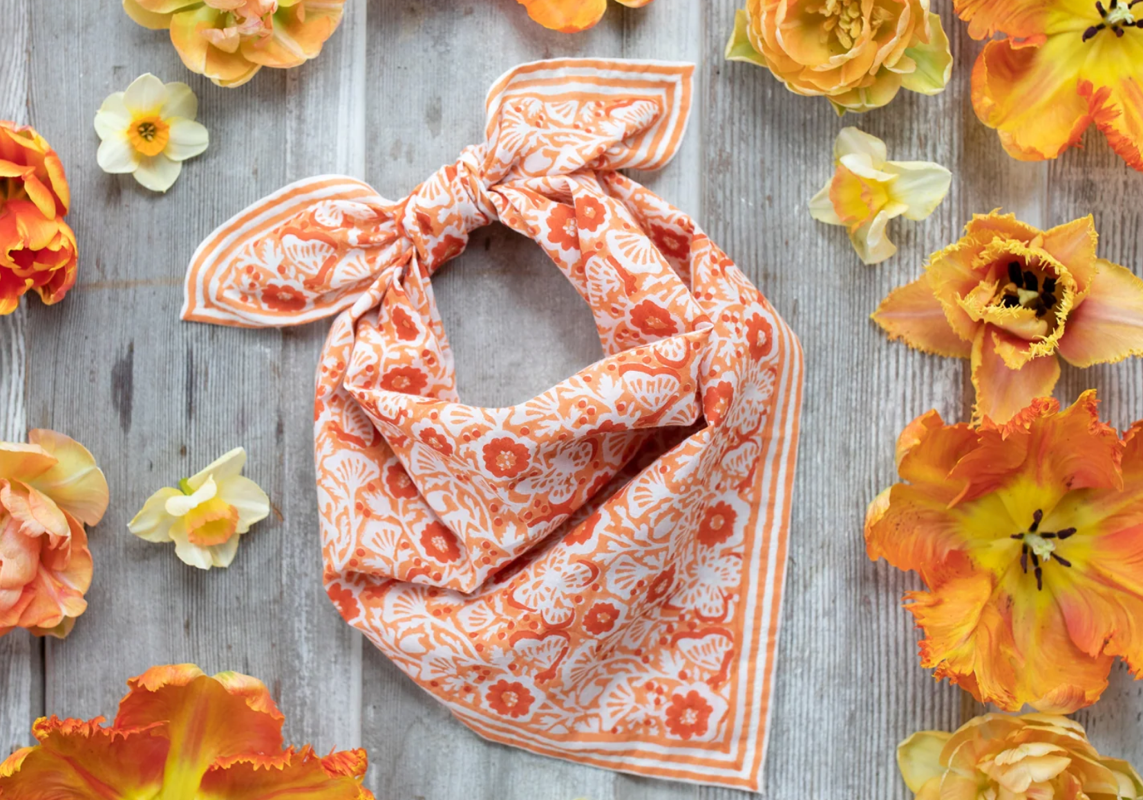 Block Shop Flower Bandana / Poppy