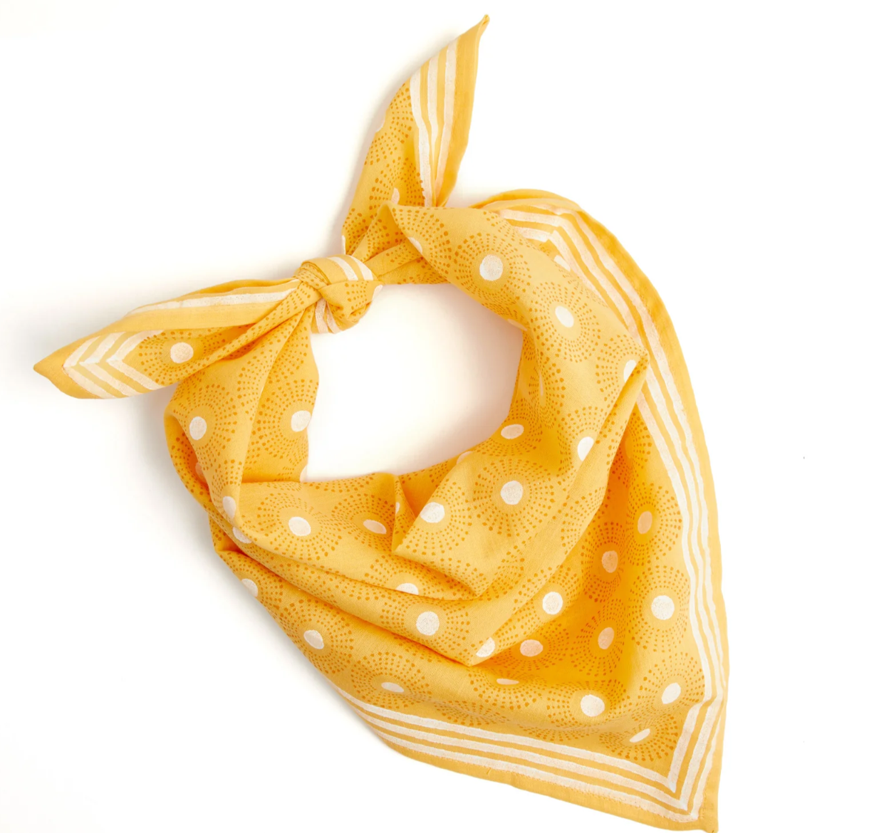 Block Shop Flower Bandana / Goldenrod