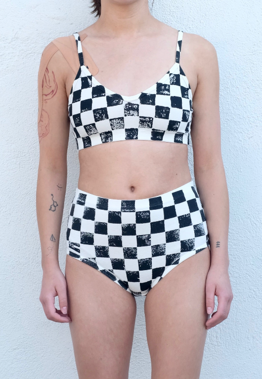 Jungmaven High Waist Brief / Checkerboard