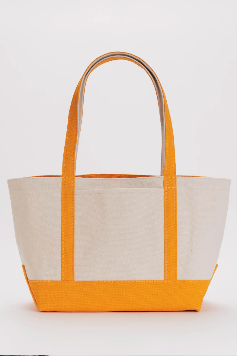 Medium Heavyweight Canvas Tote Tangerine