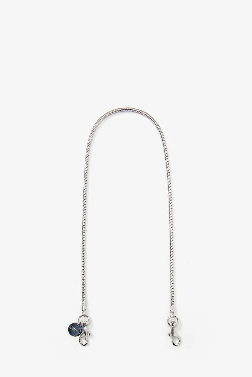 Clare V Snake Chain Shoulder Strap / Silver