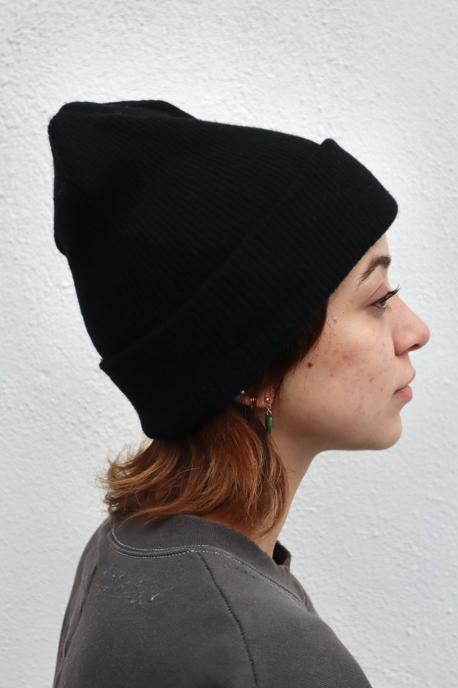 Anian Recycled Cashmere Toque / Nero