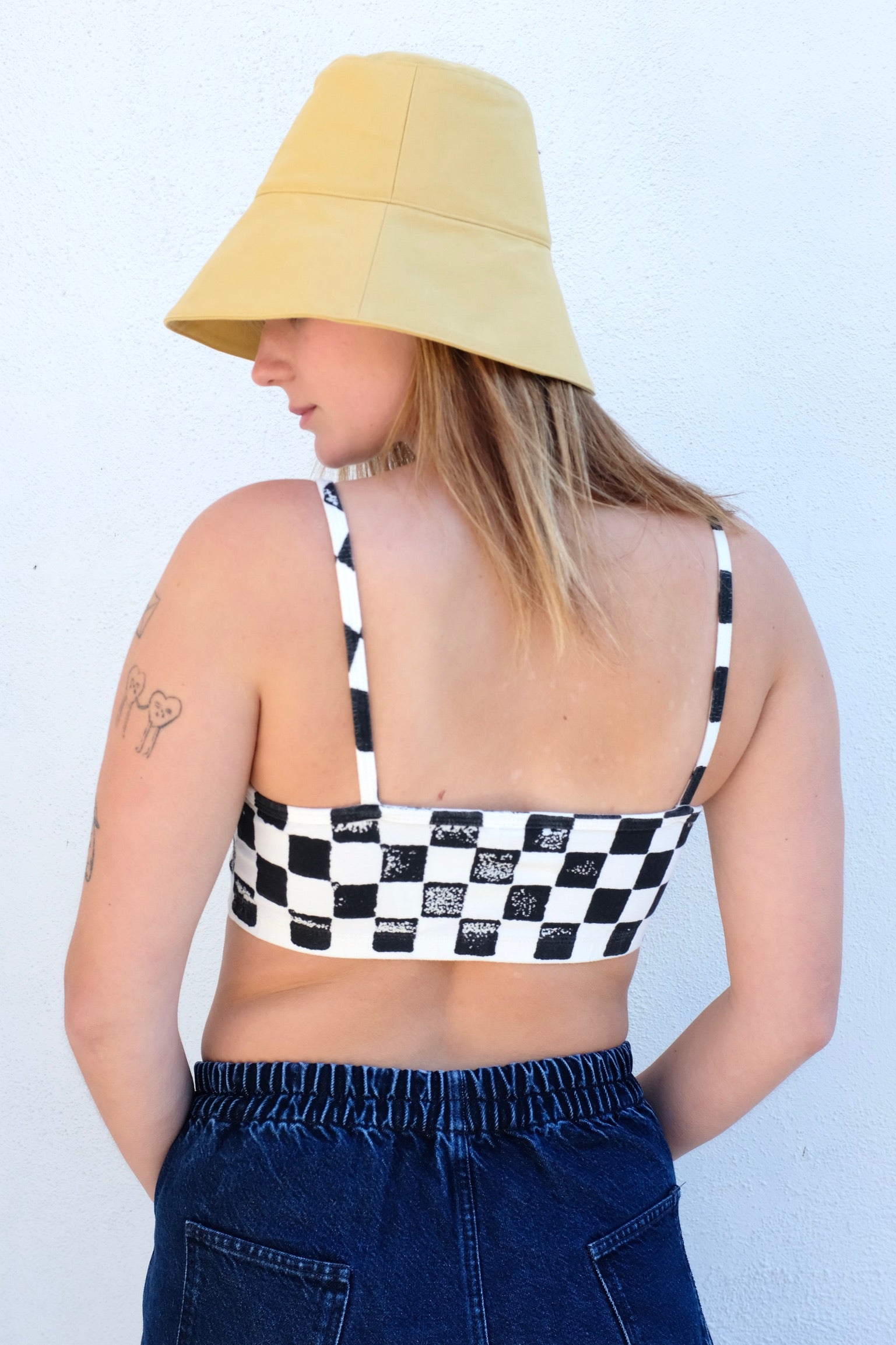 Jungmaven Bralette / Checkerboard