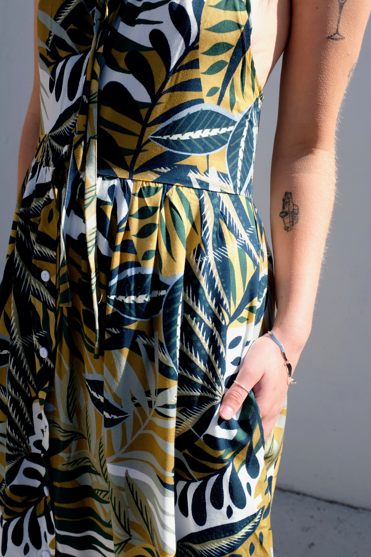 Allison Wonderland SS23 Lanai Dress / Green Floral