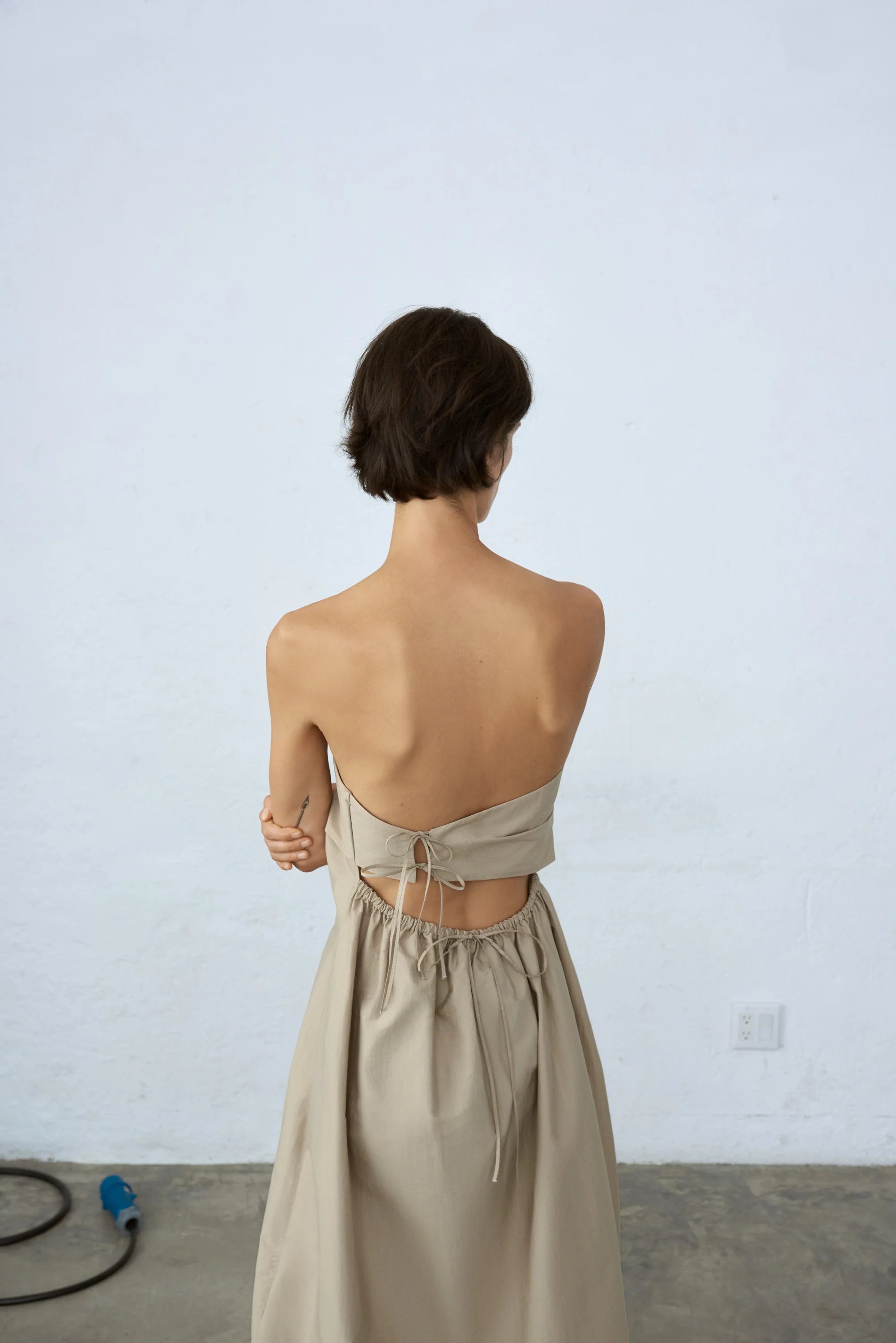 Cordera SS23 Strapless Dress / Toasted