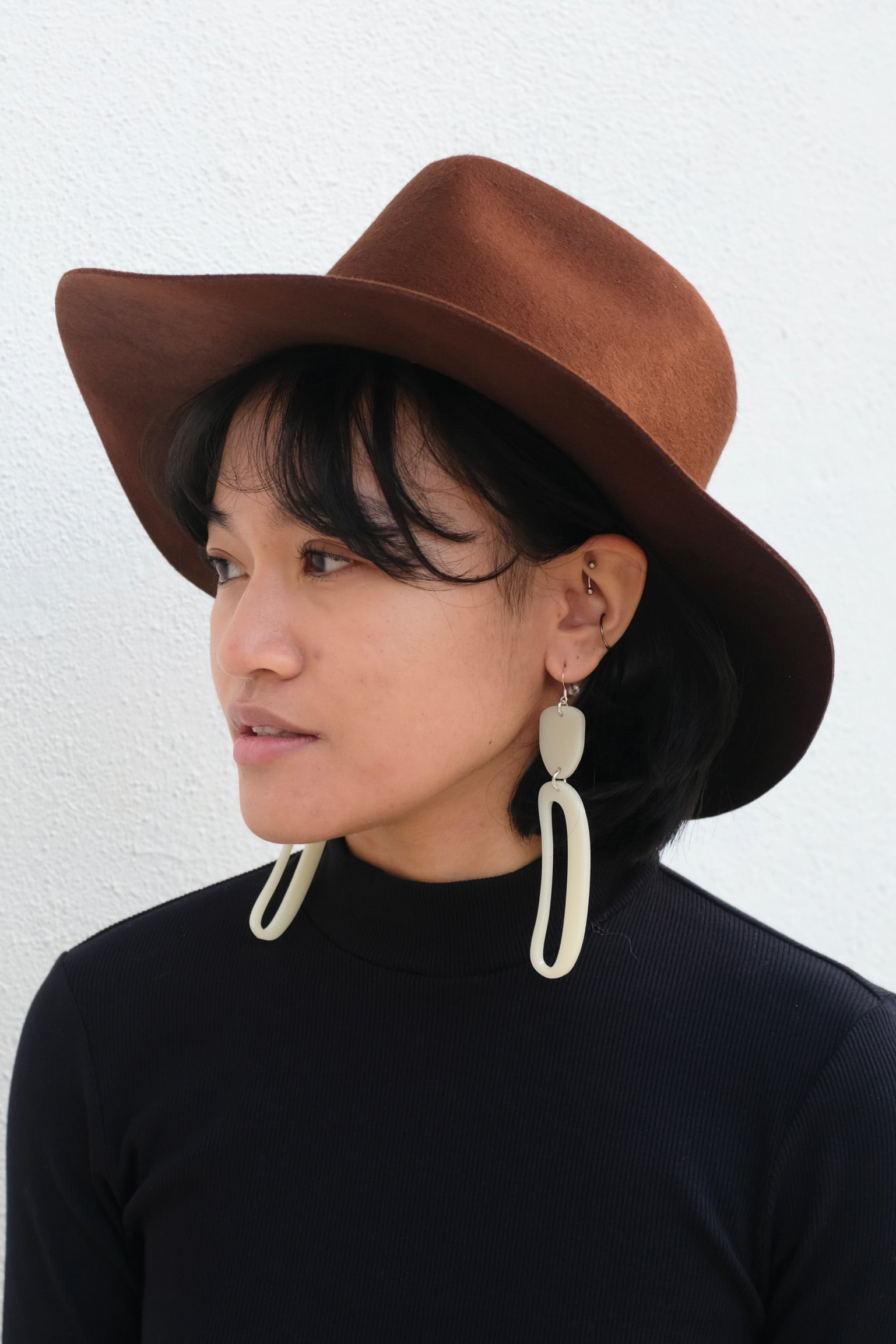 Janessa Leone Kit Hat, Oak