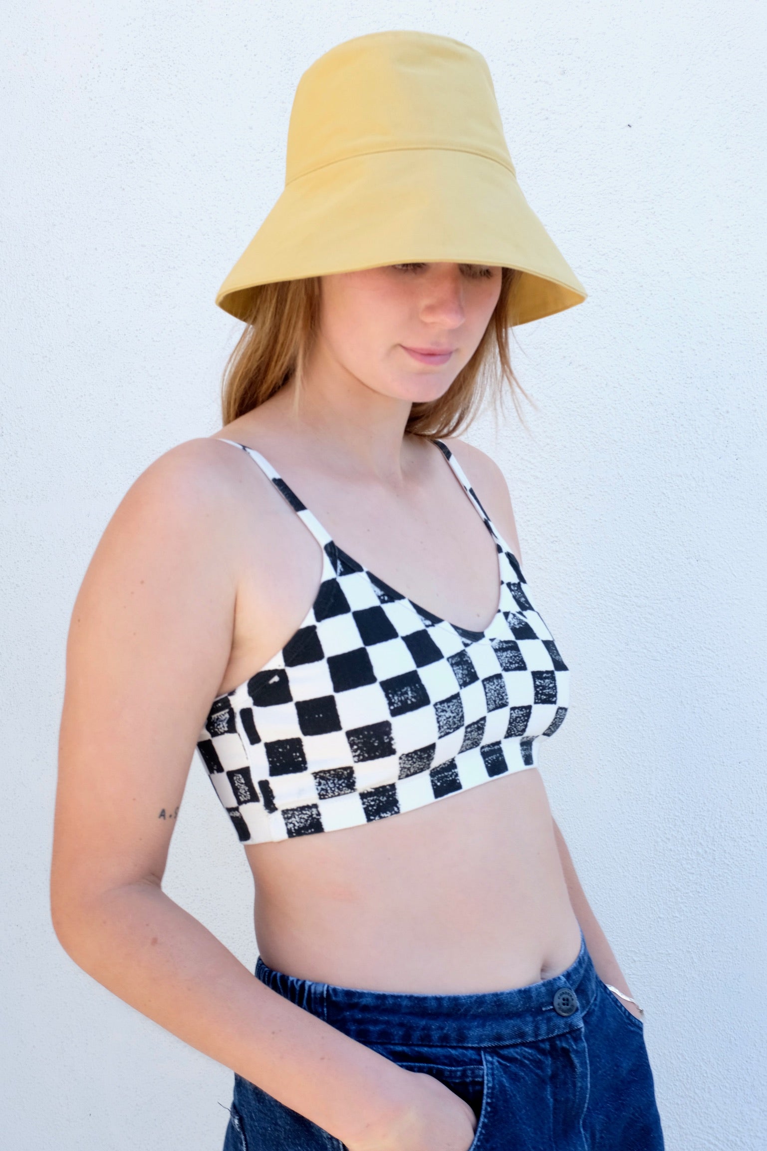 Jungmaven Bralette / Checkerboard
