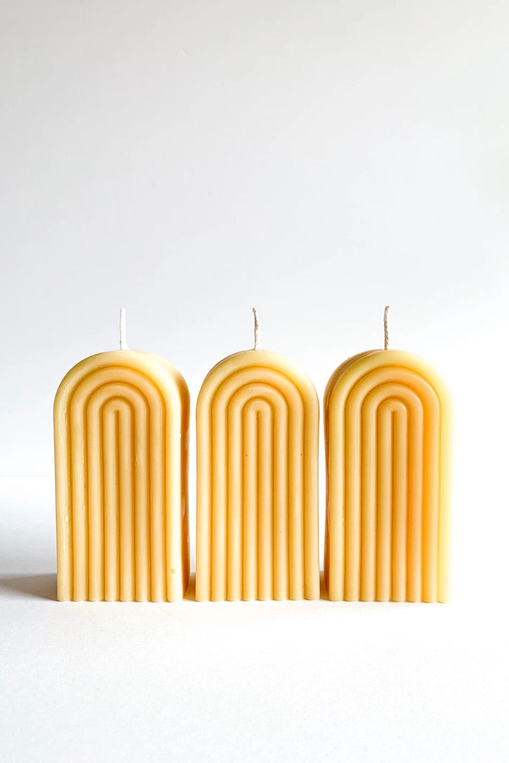 Forest Etiquette Desert Rainbow Raw Beeswax Candles