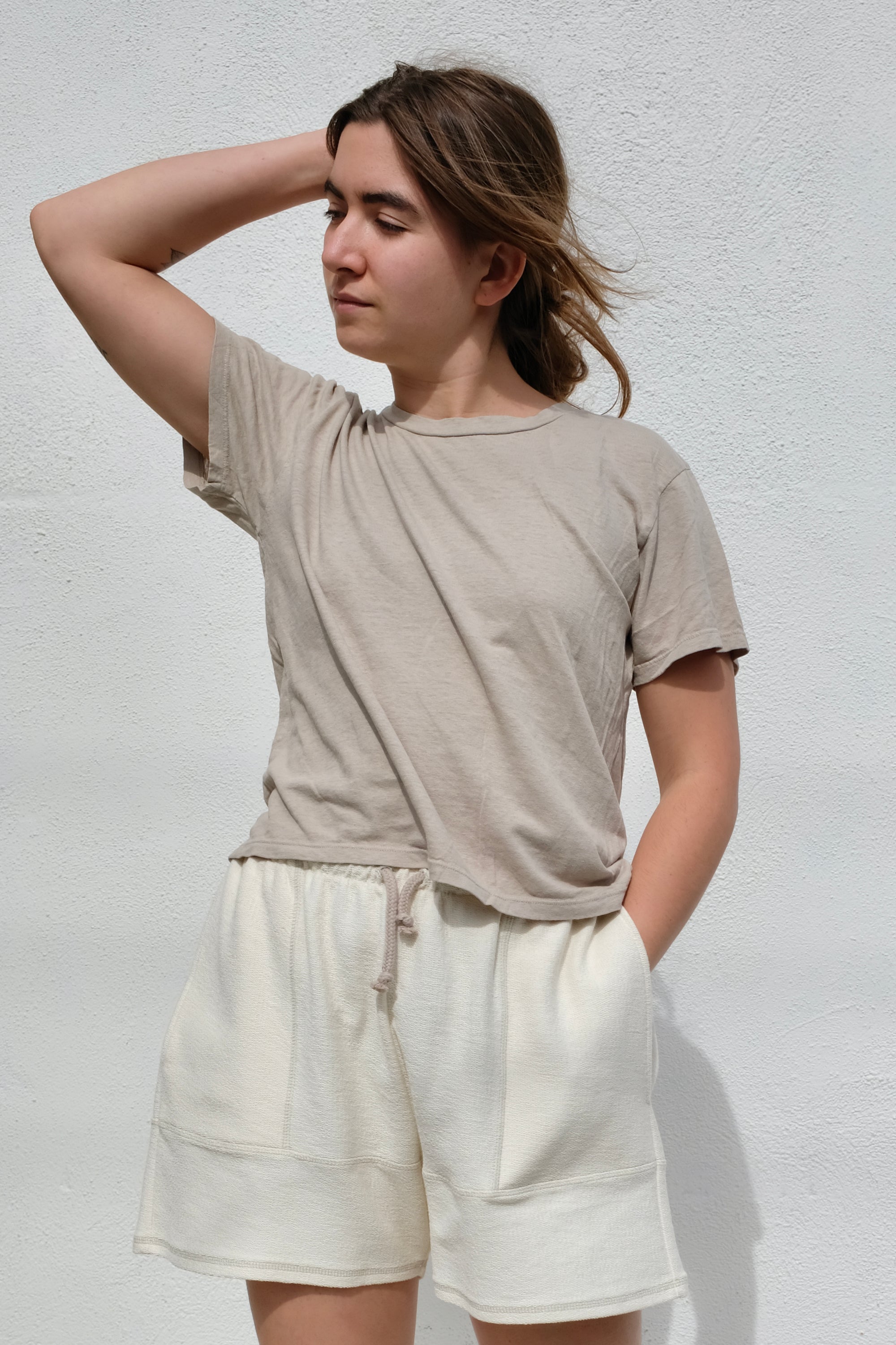 Jungmaven Cropped Lorel Tee / Canvas