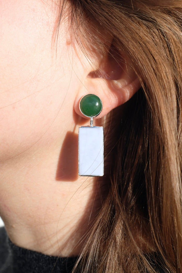 Nephrite on sale jade earrings