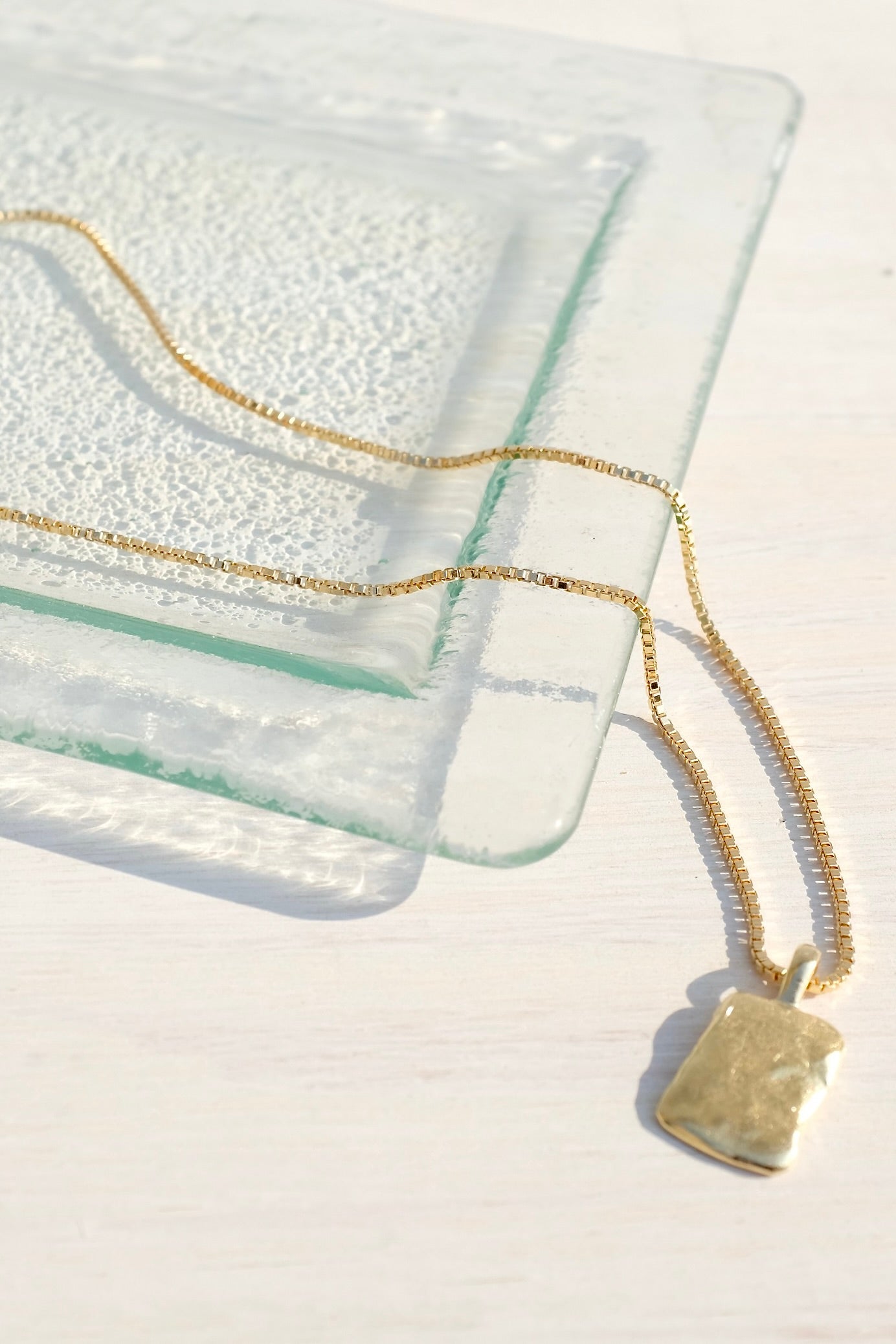 Mercurial Paolo Necklace on Box Chain / Gold