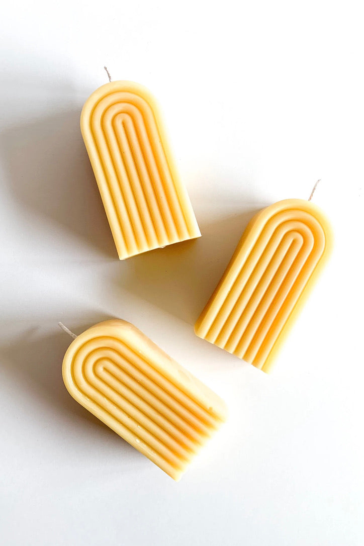 Forest Etiquette Desert Rainbow Raw Beeswax Candles