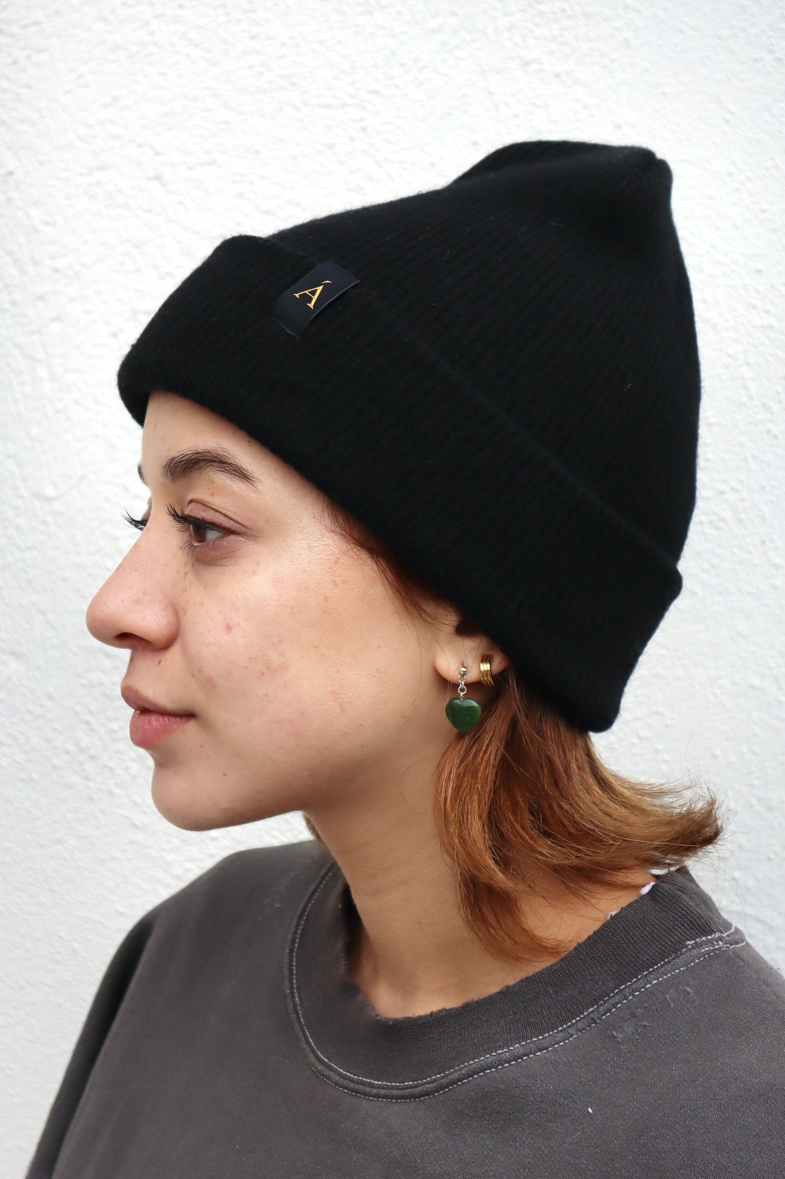 Anian Recycled Cashmere Toque / Nero