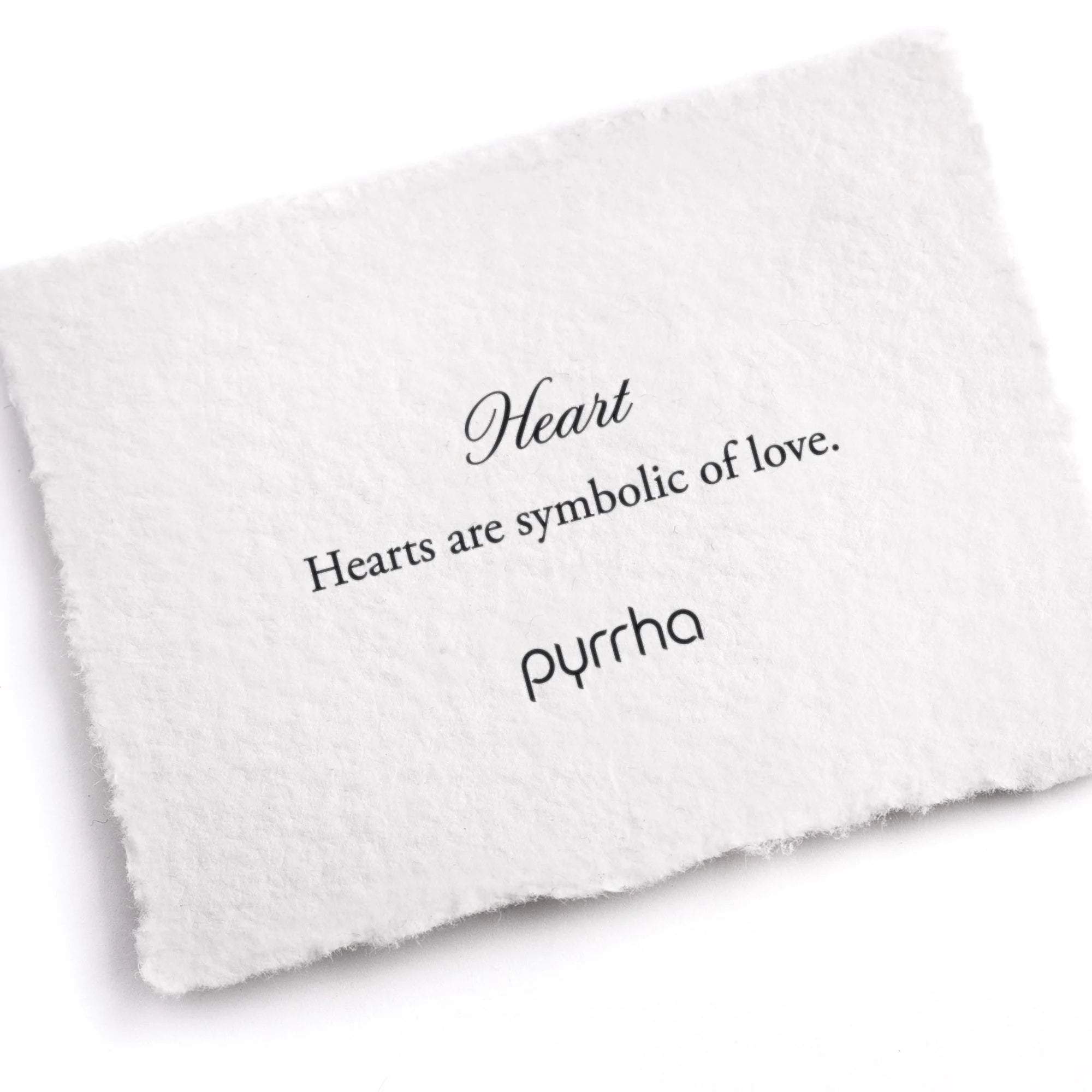Pyrrha Heart Symbol Charm / Bronze