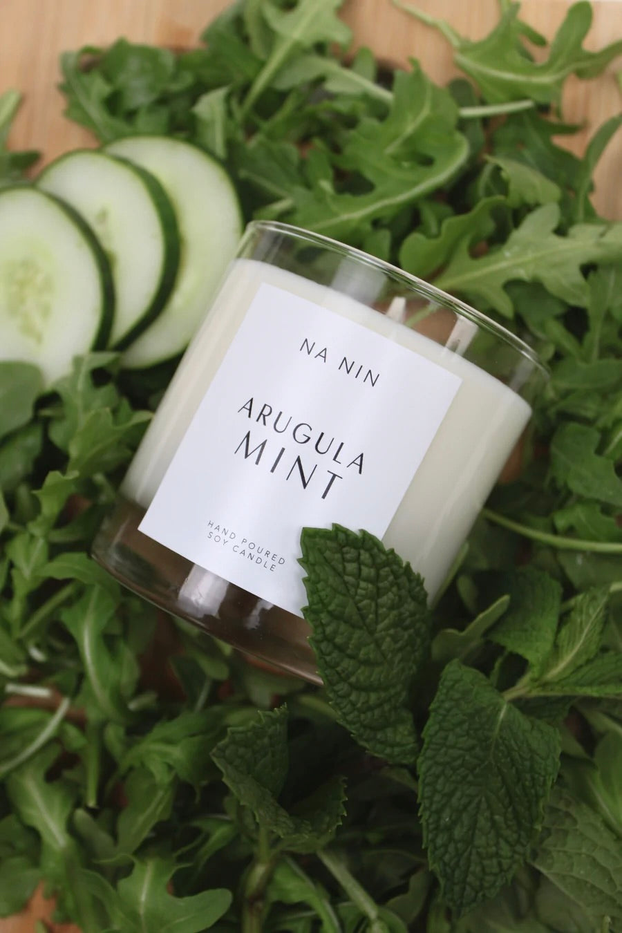 Na Nin Garden Collection Candle 8oz / Arugula Mint