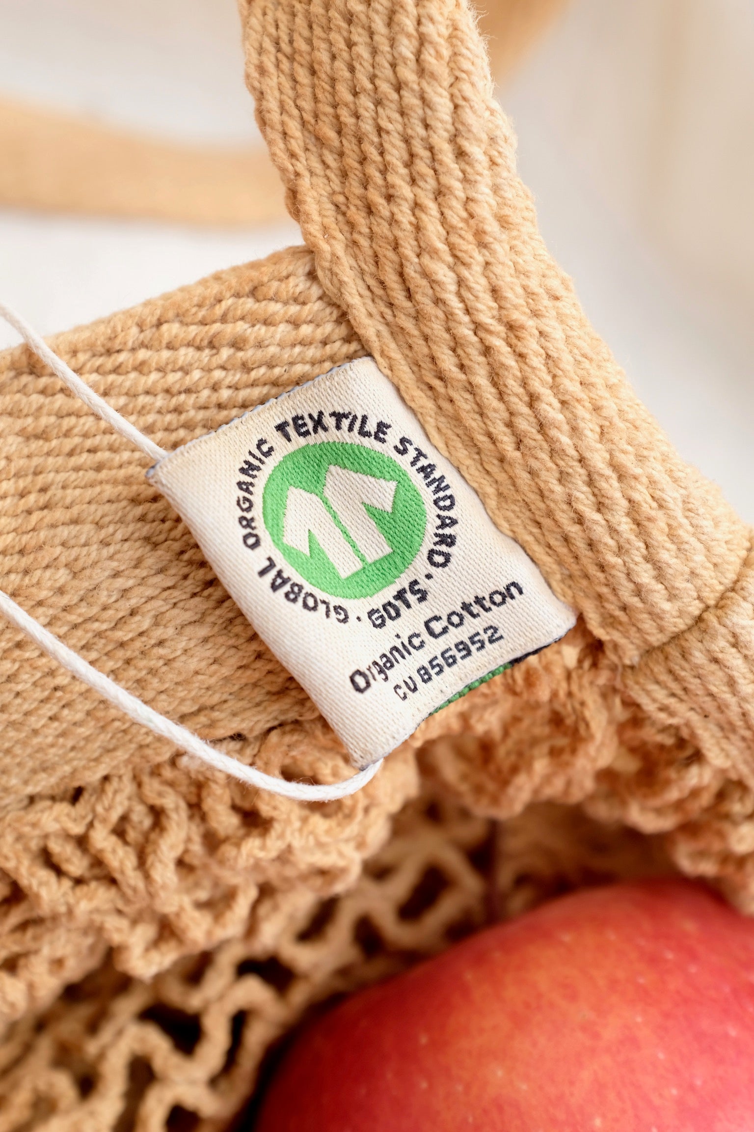 Organic Cotton Market Bag / Sycamore Leaves