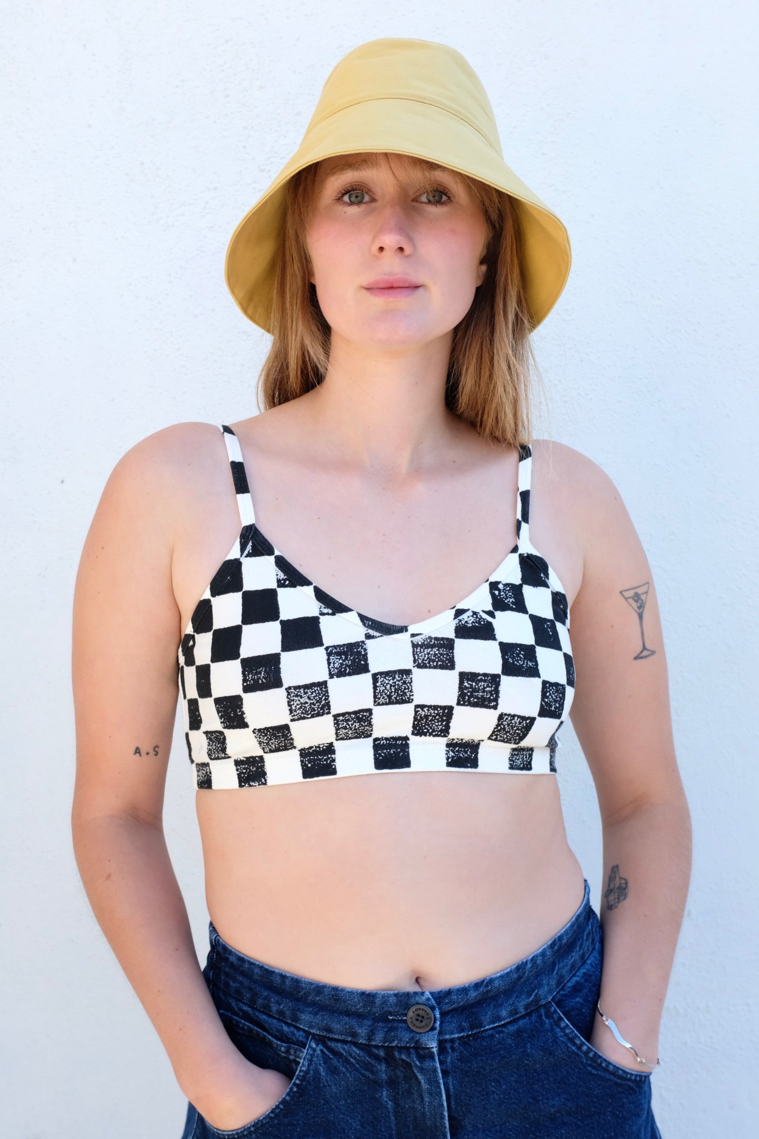 Jungmaven Bralette / Checkerboard