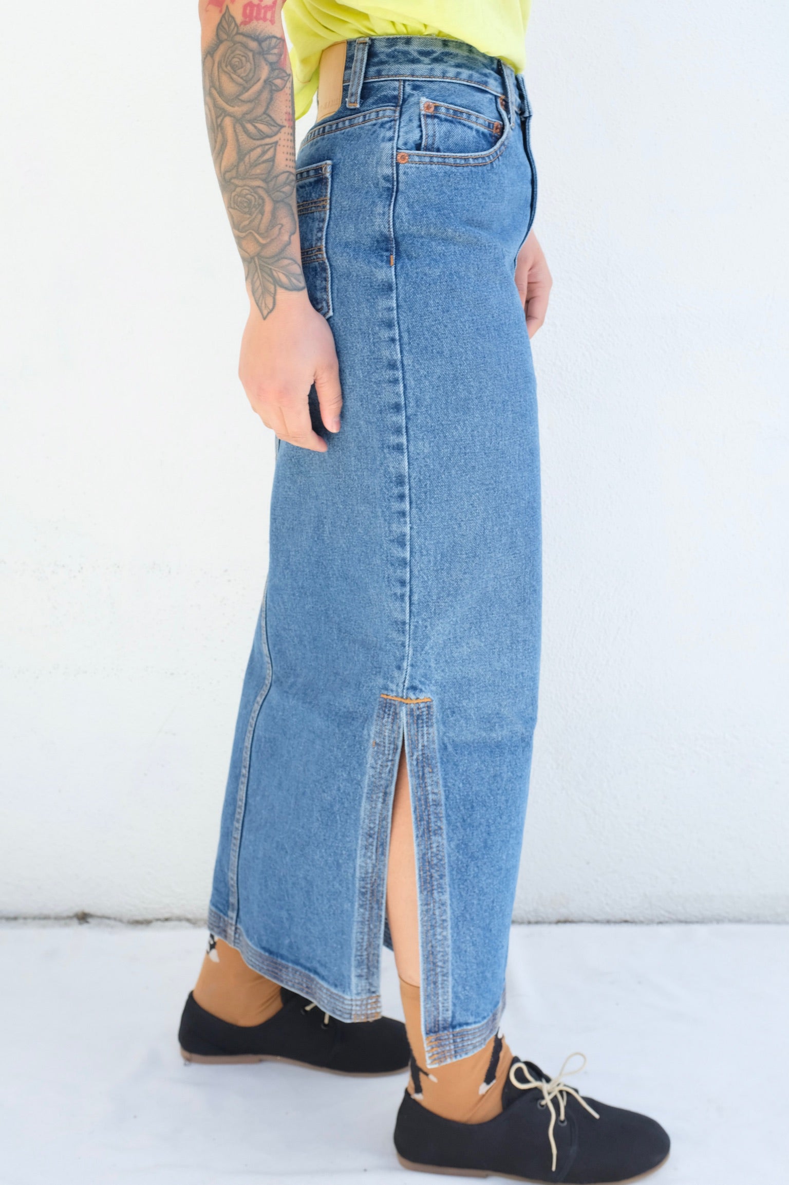 B-Sides Carrera Jean Skirt / Leo