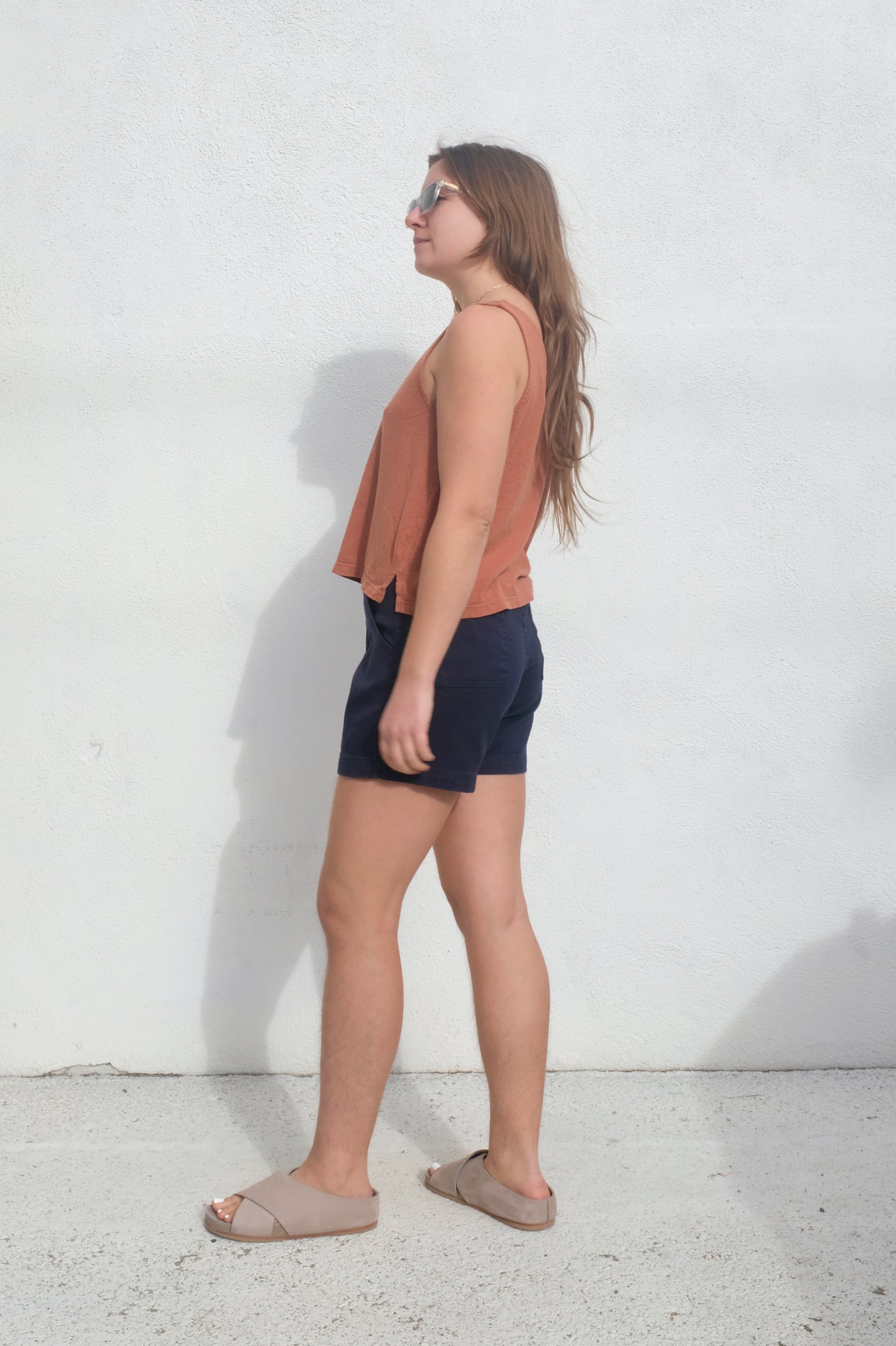 Jungmaven Cropped Tank / Terracotta