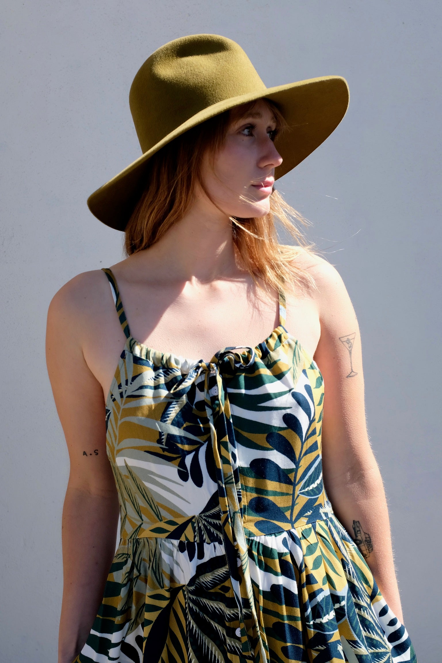 Allison Wonderland SS23 Lanai Dress / Green Floral